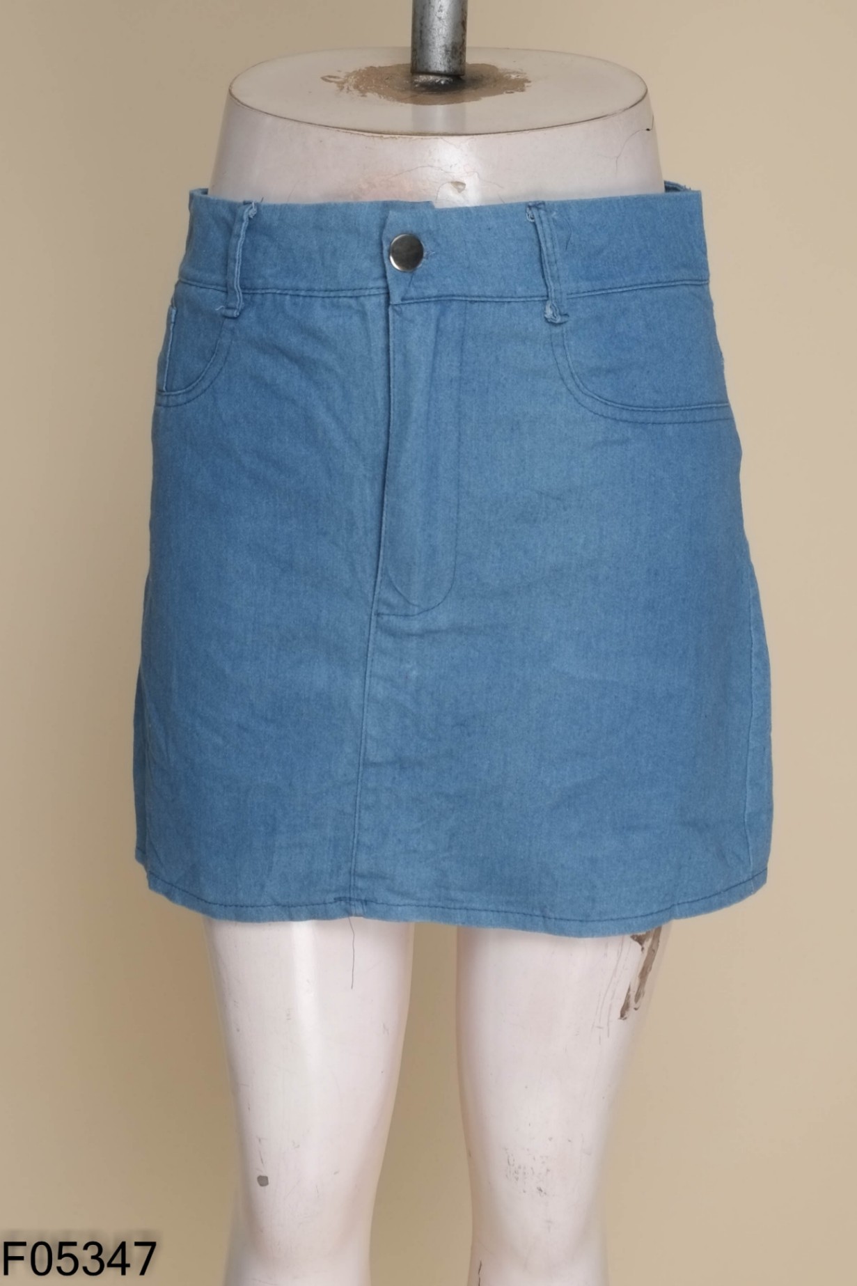 Chân váy ngắn jeans xanh