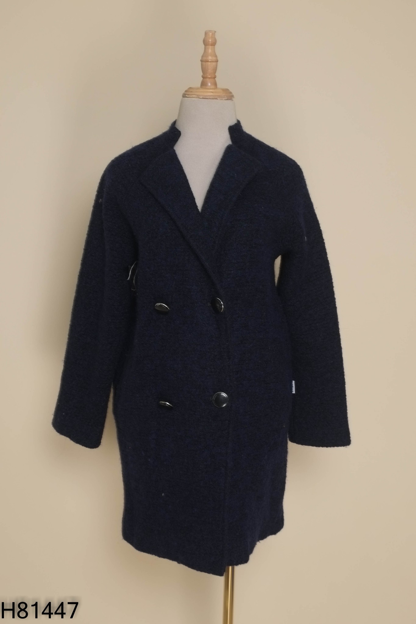 Áo dạ 92 WEAR xanh dáng dài