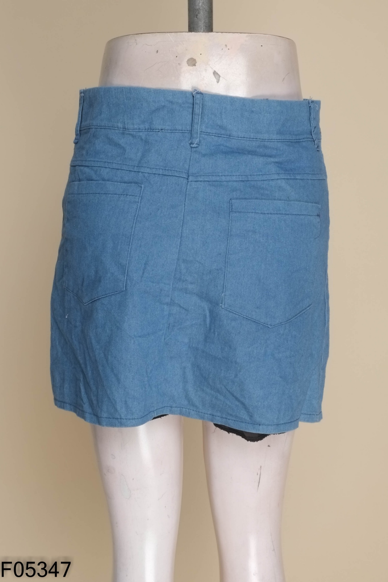 Chân váy ngắn jeans xanh