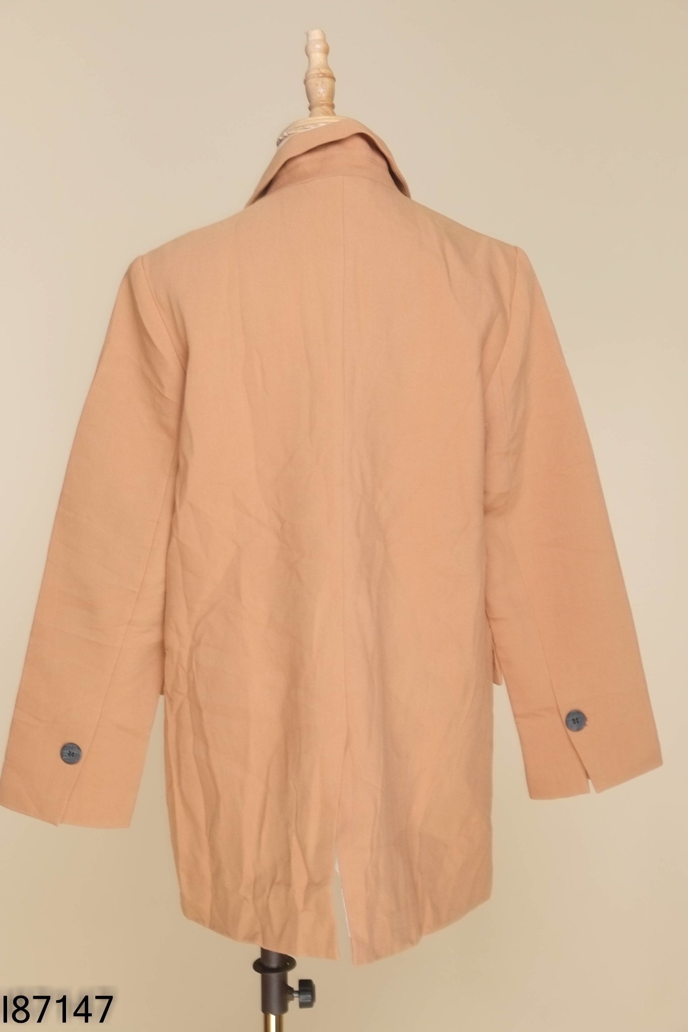 Áo blazer nâu trơn