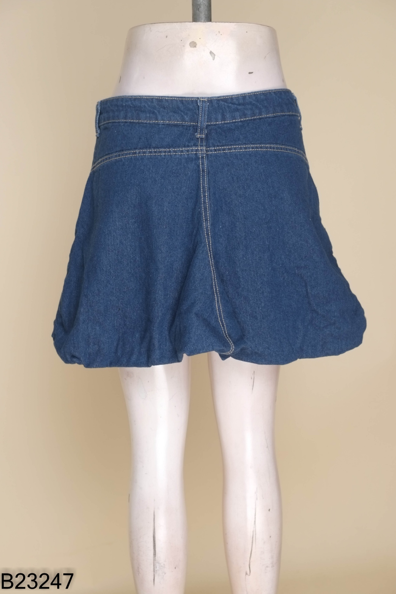 NEWTAG Chân váy jeans xanh