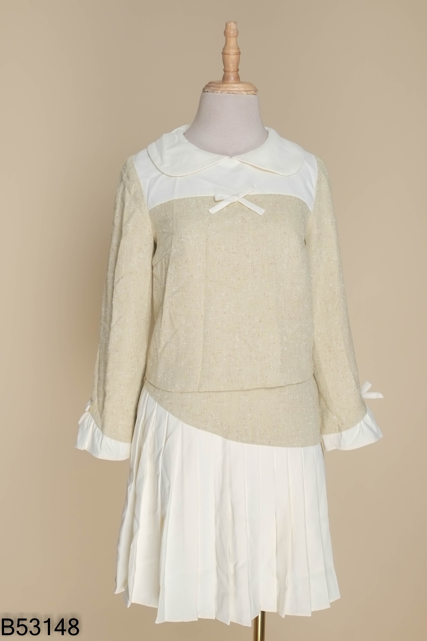NEWTAG Set LACSTYLE xanh phối be