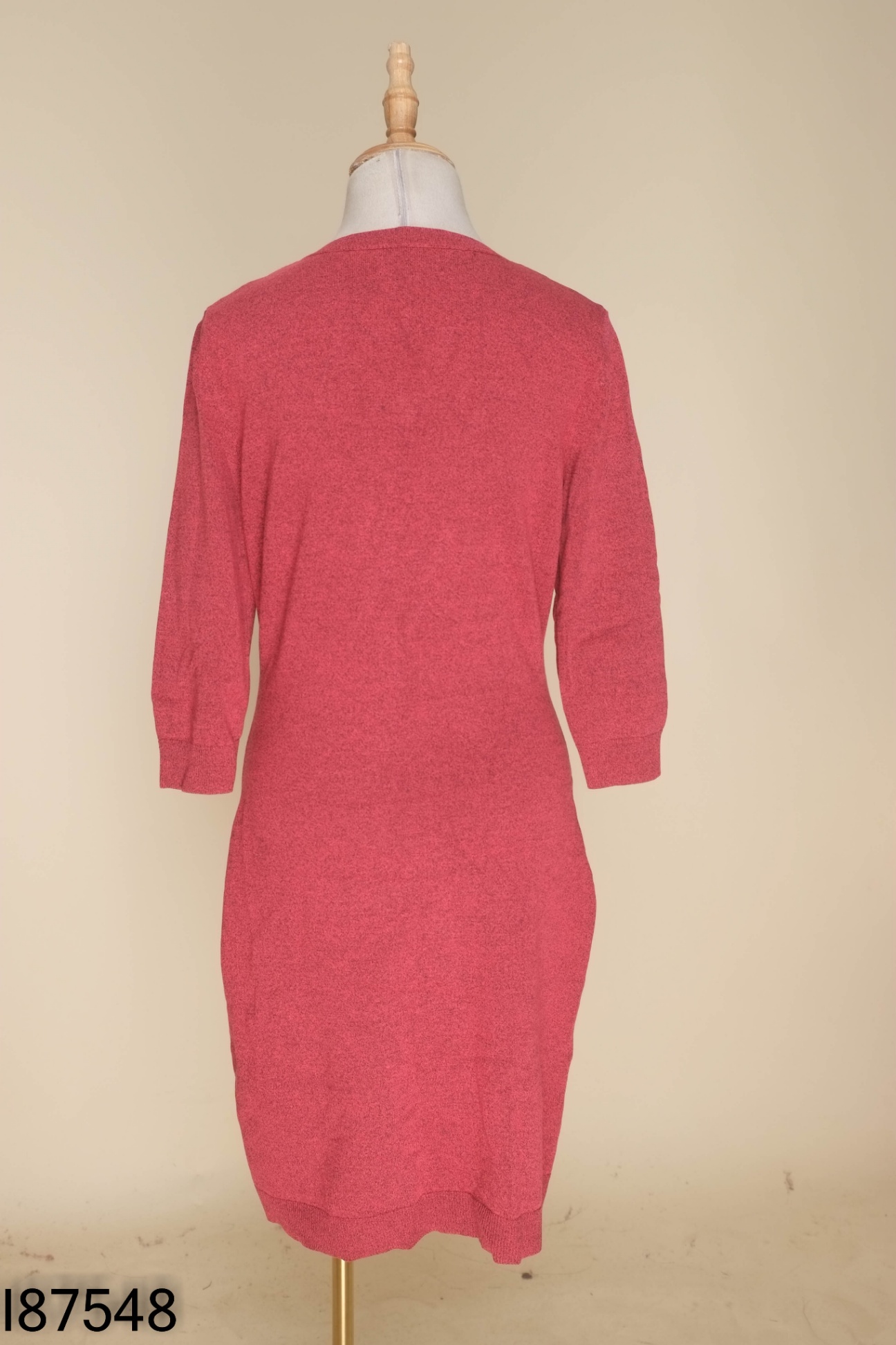 Váy len đỏ IVY MODA cổ V