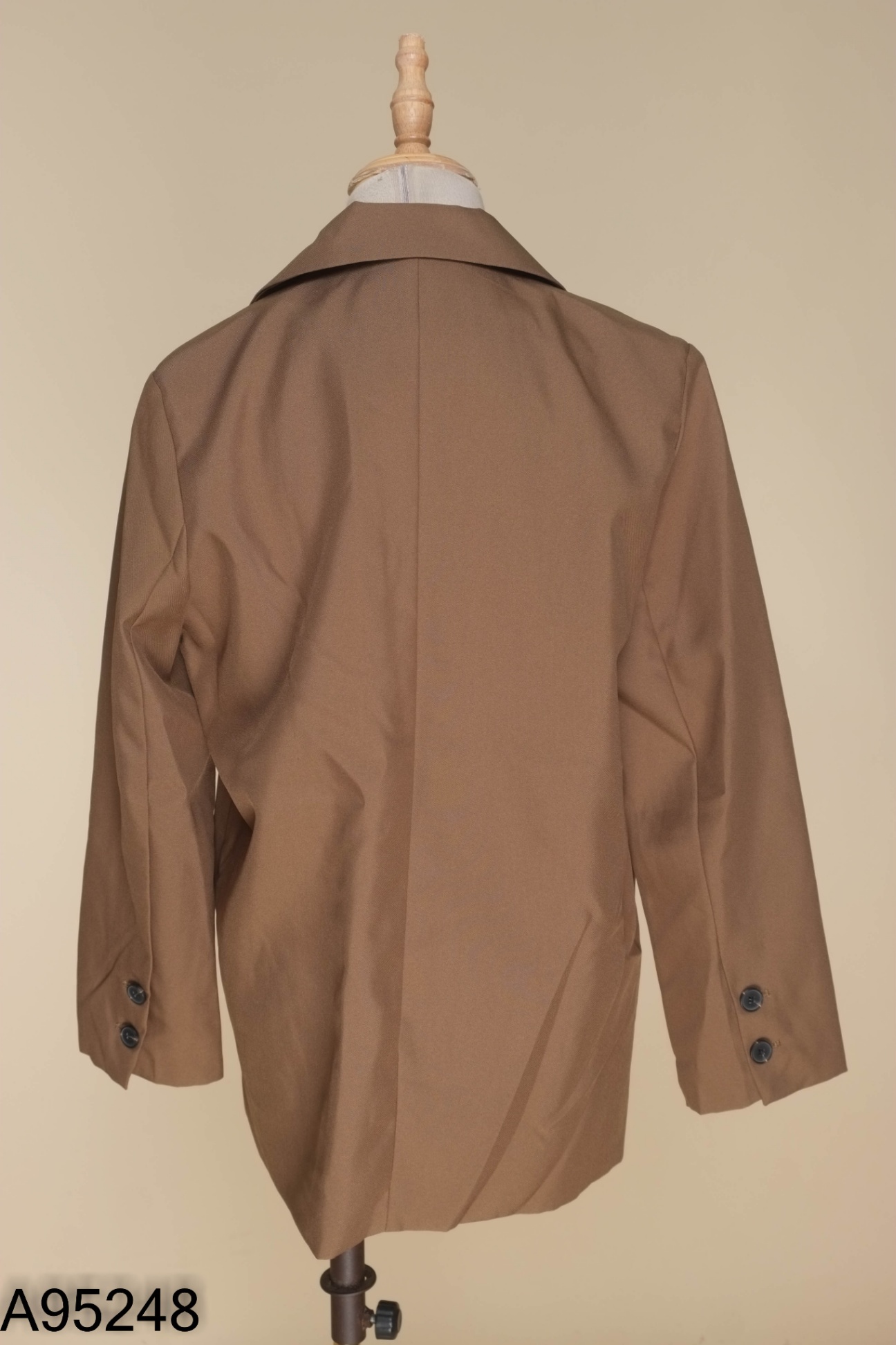 Áo khoác vest nâu basic