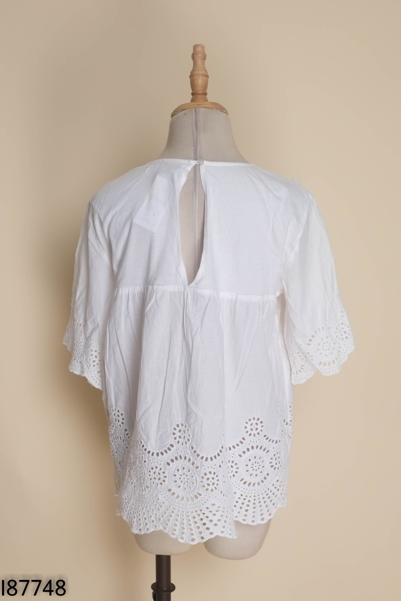 Áo SFERA babydoll trắng