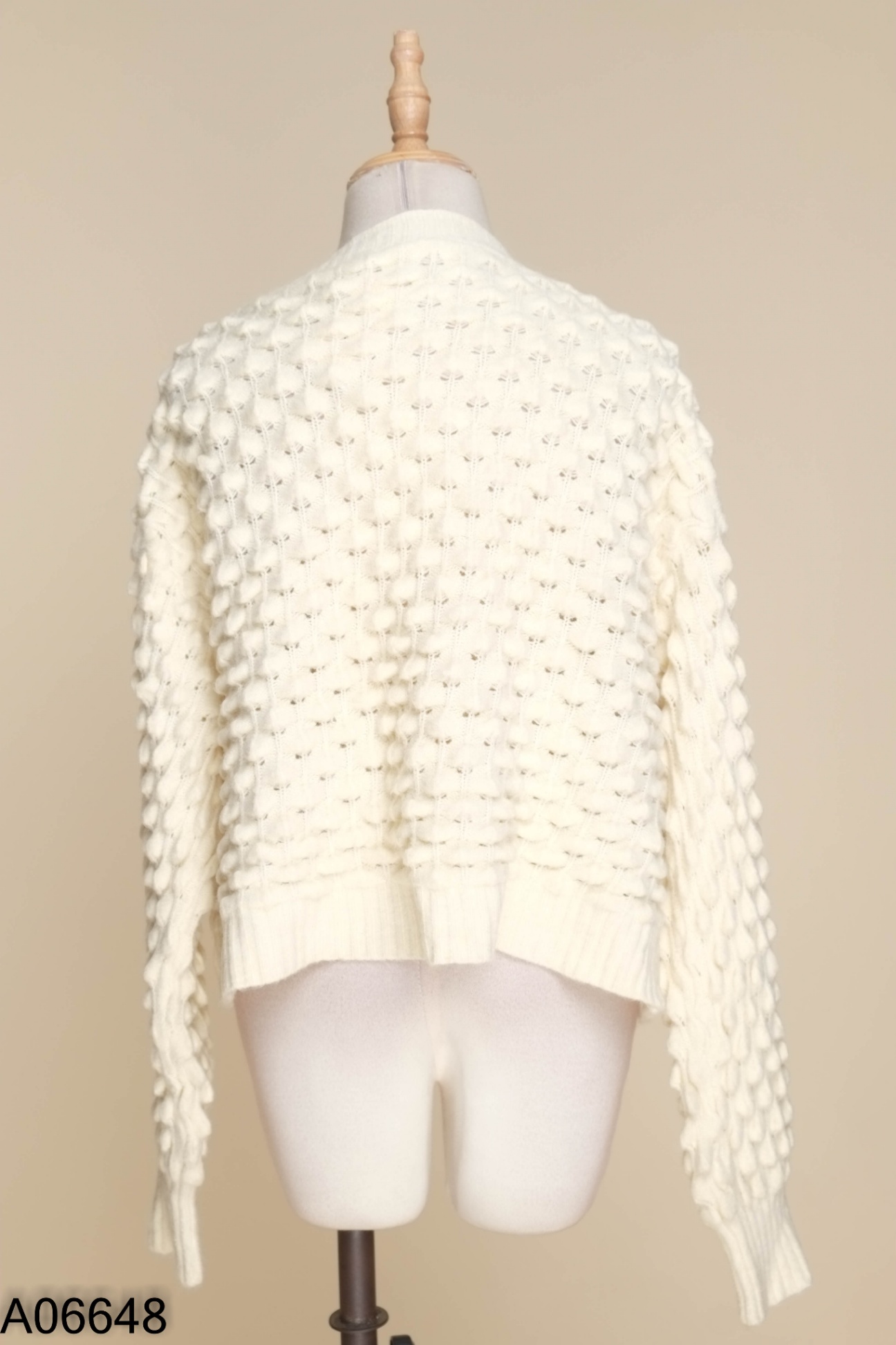Áo cardigan len kem basic
