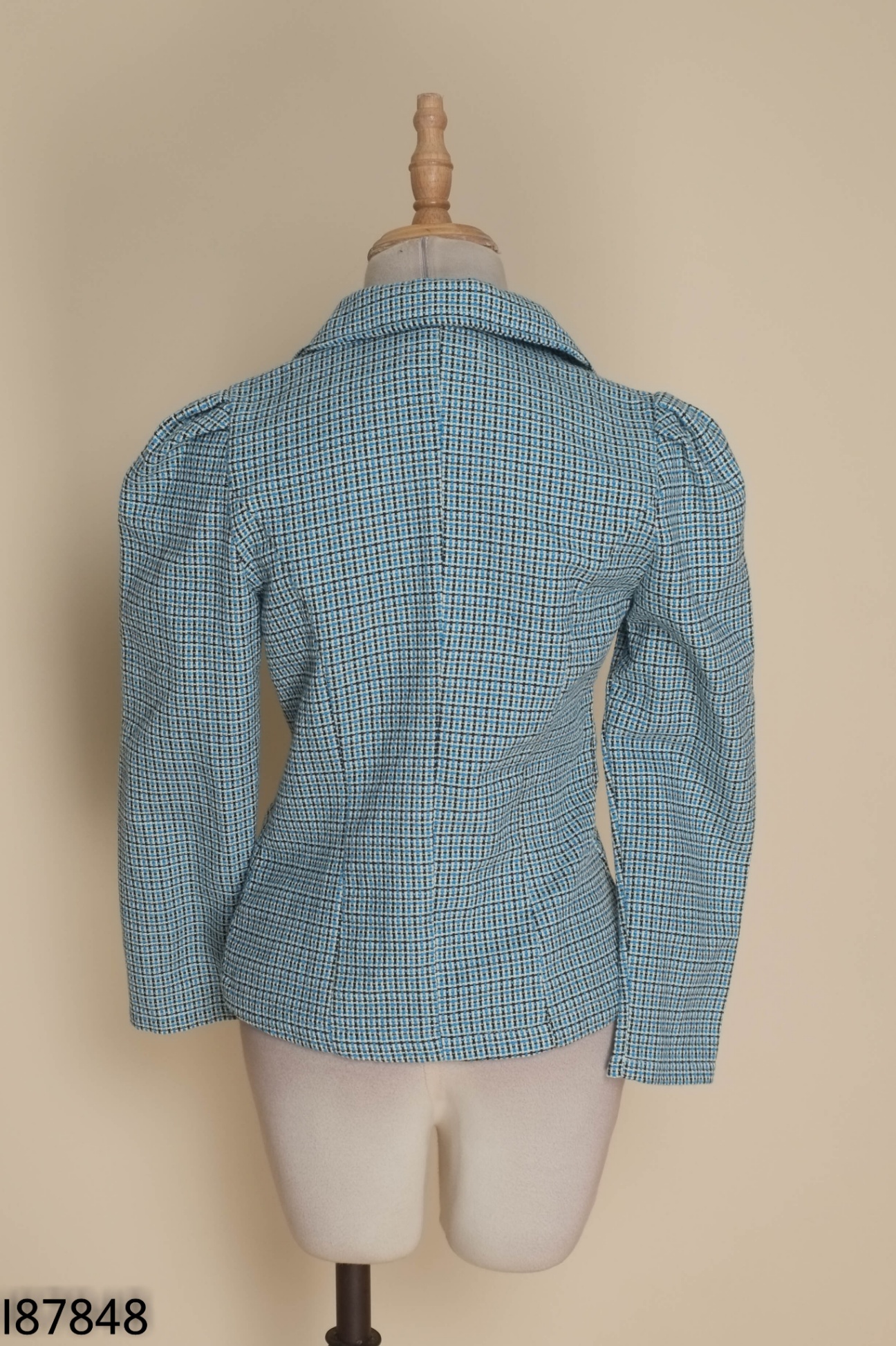 Áo dạ NẮNG VÀNG xanh cổ vest