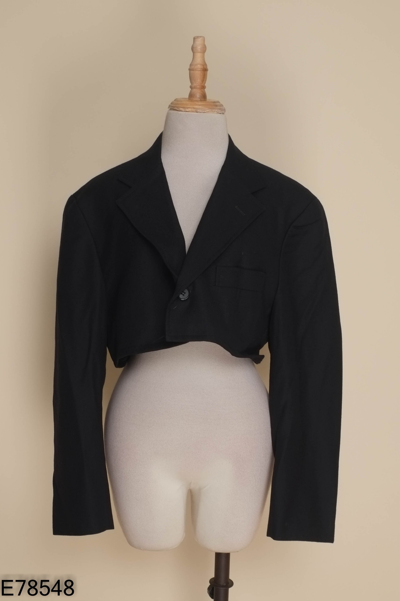 Áo vest crotop đen