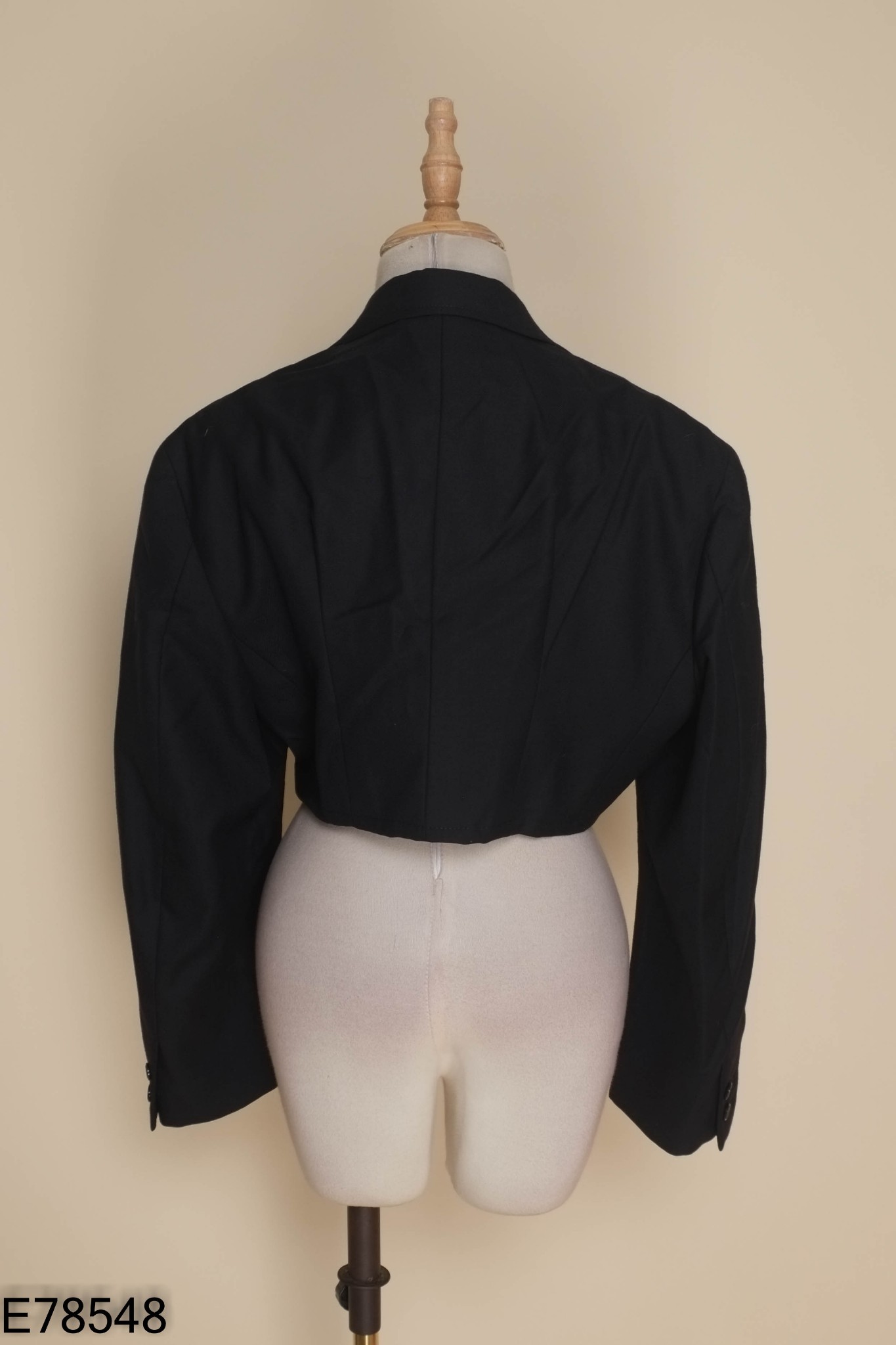 Áo vest crotop đen
