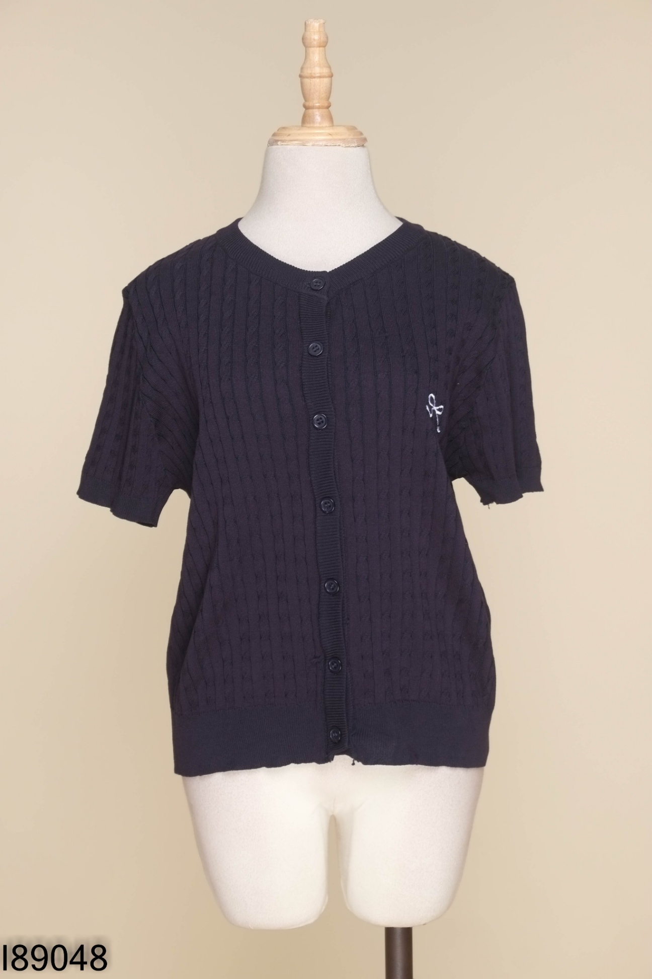 Áo cardigans len xanh cộc