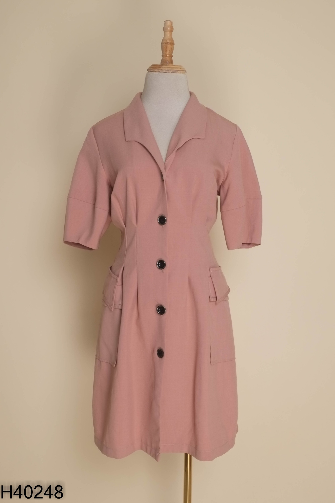 Váy C'CHAT CLOTHES hồng 2 túi