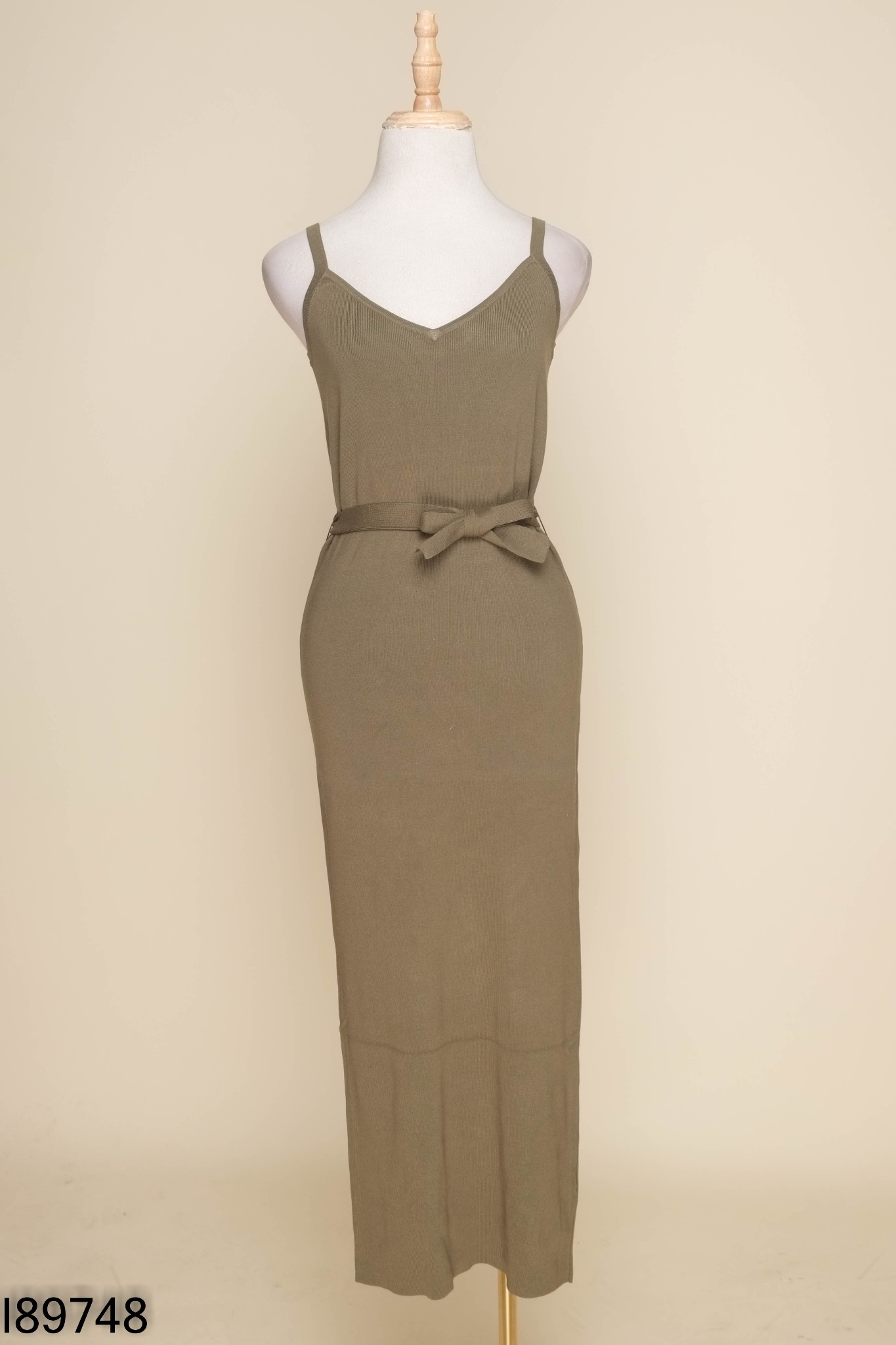 Váy xanh 2 dây dài có đai lưng DOROTHY PERKINS