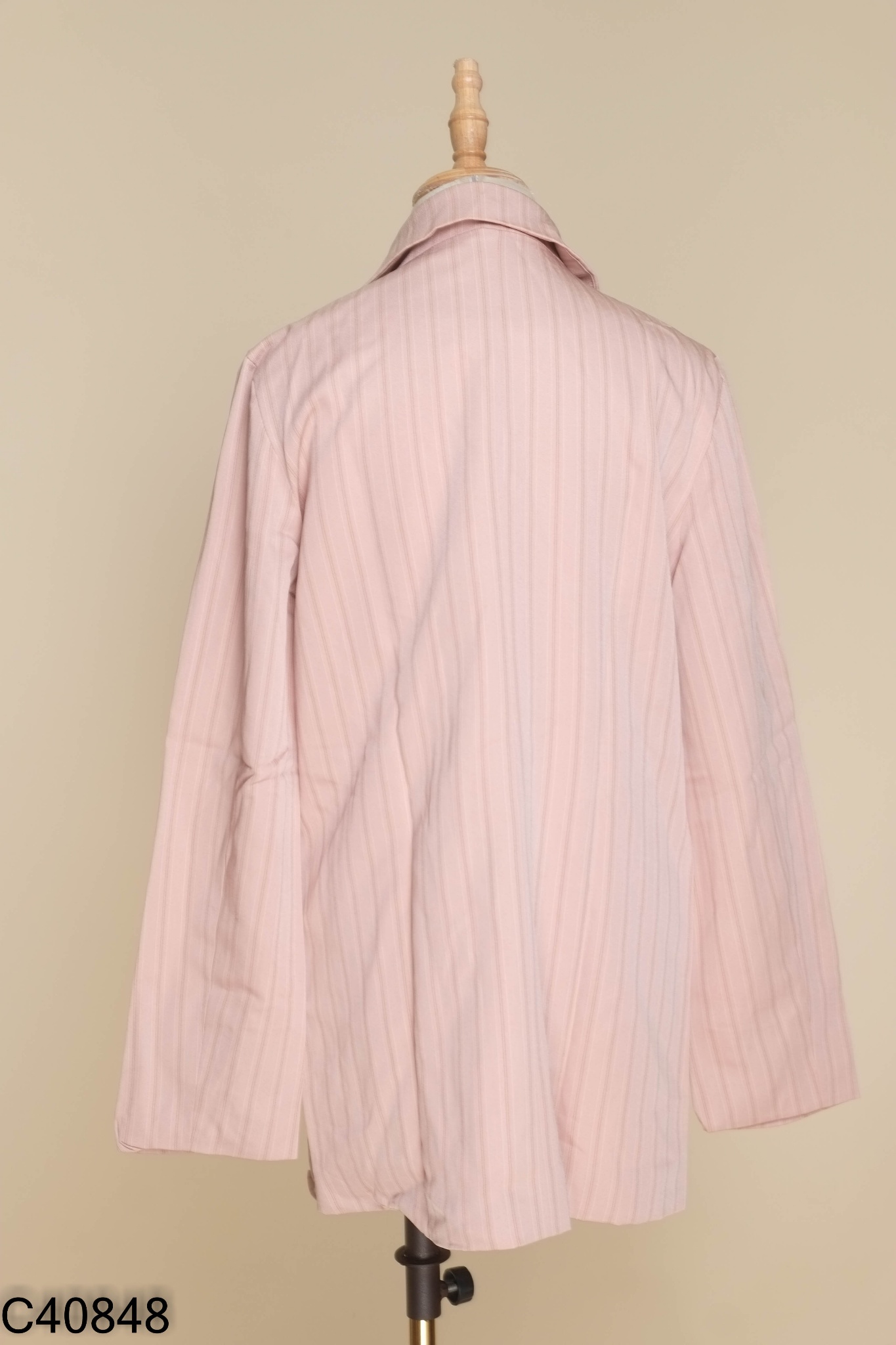 Blazer hồng kẻ
