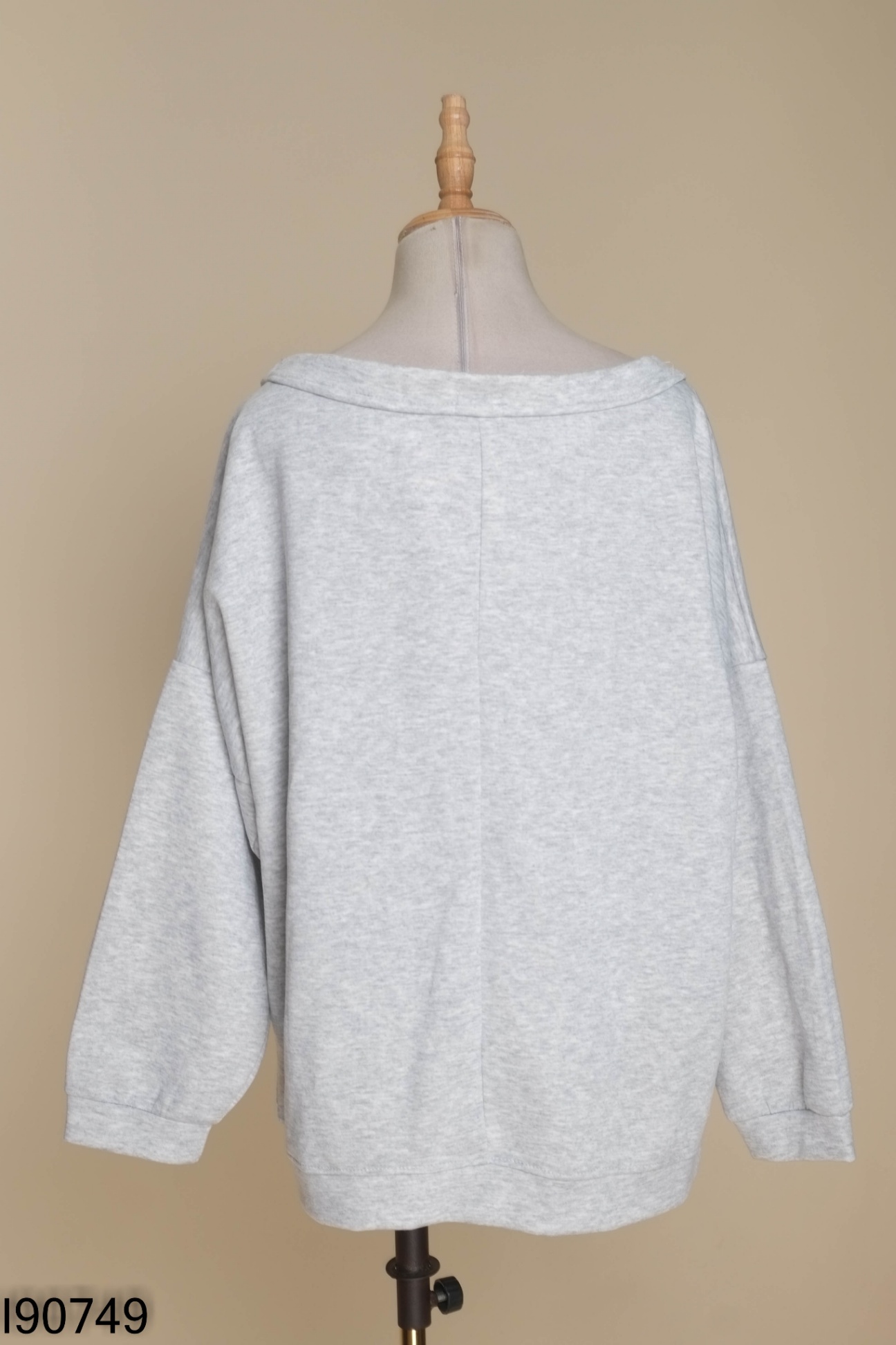 Áo nỉ xám trơn