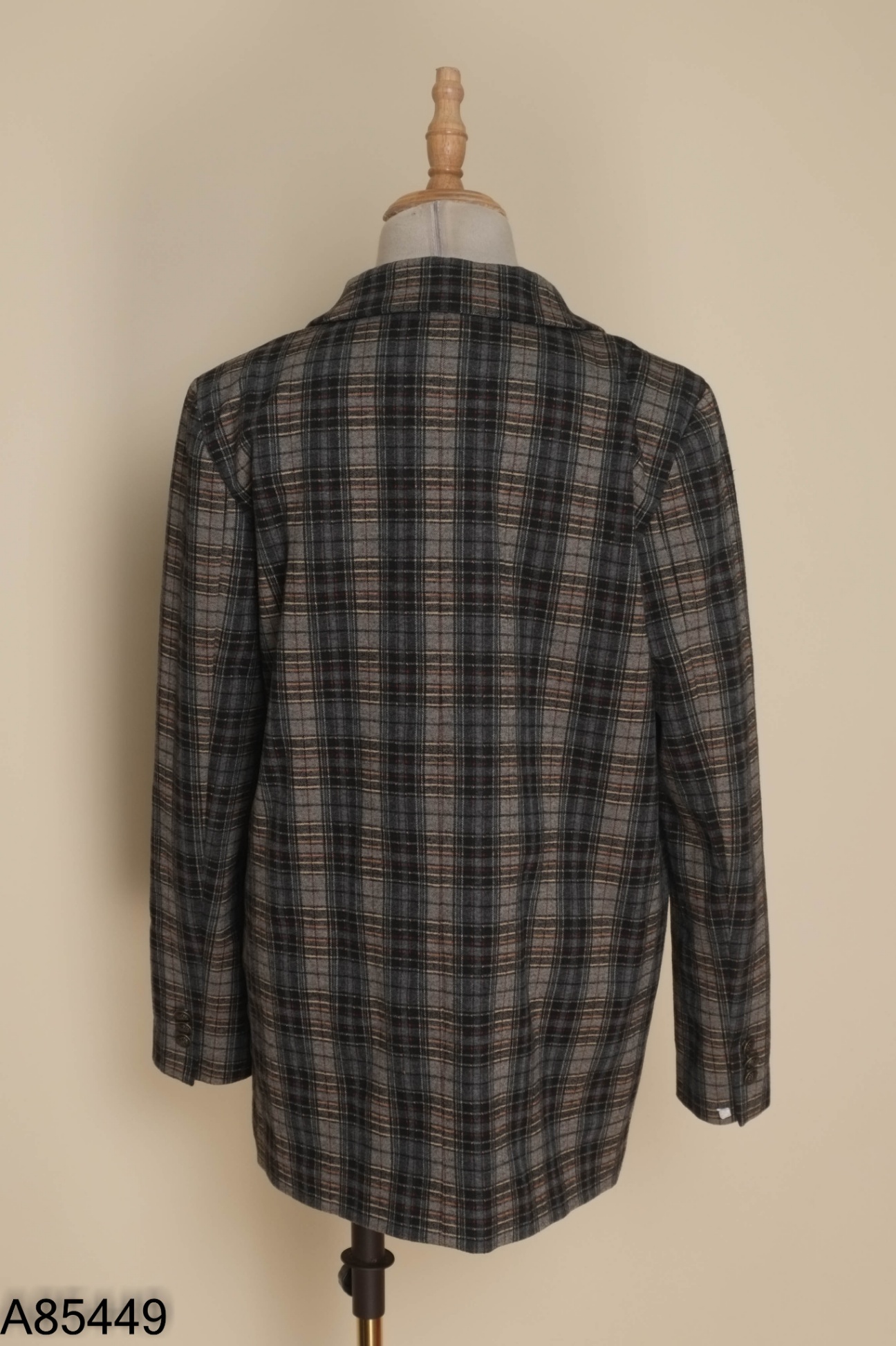 Blazer xanh trơn dáng dài