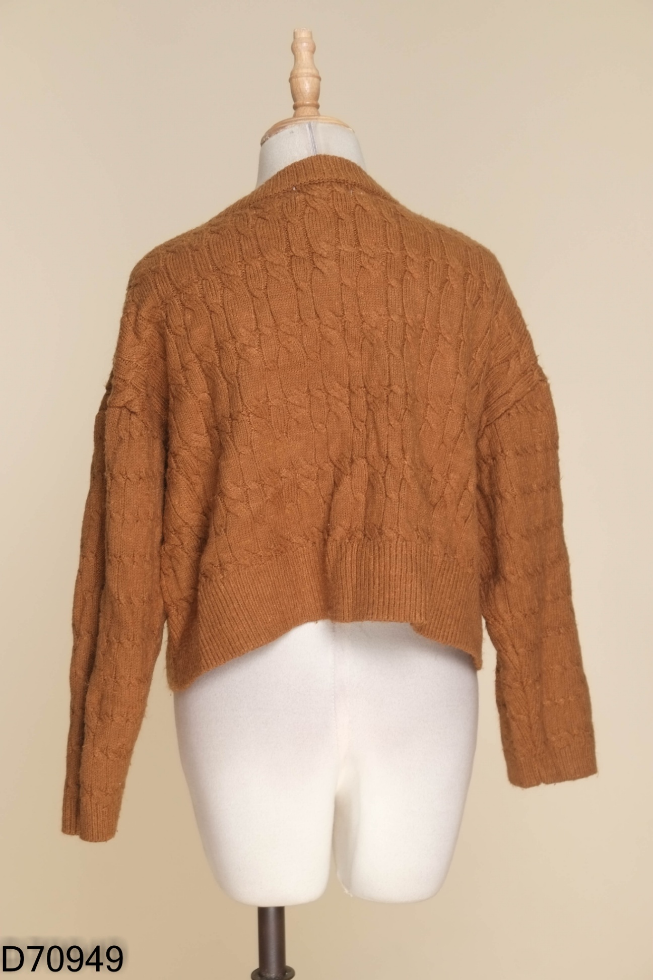 Cardigan nâu crotop