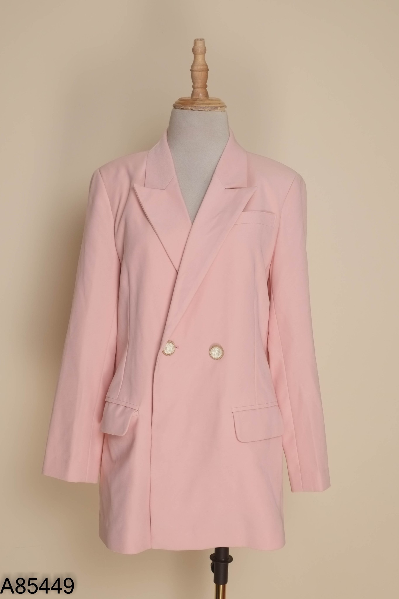 Blazer hồng cúc ngọc