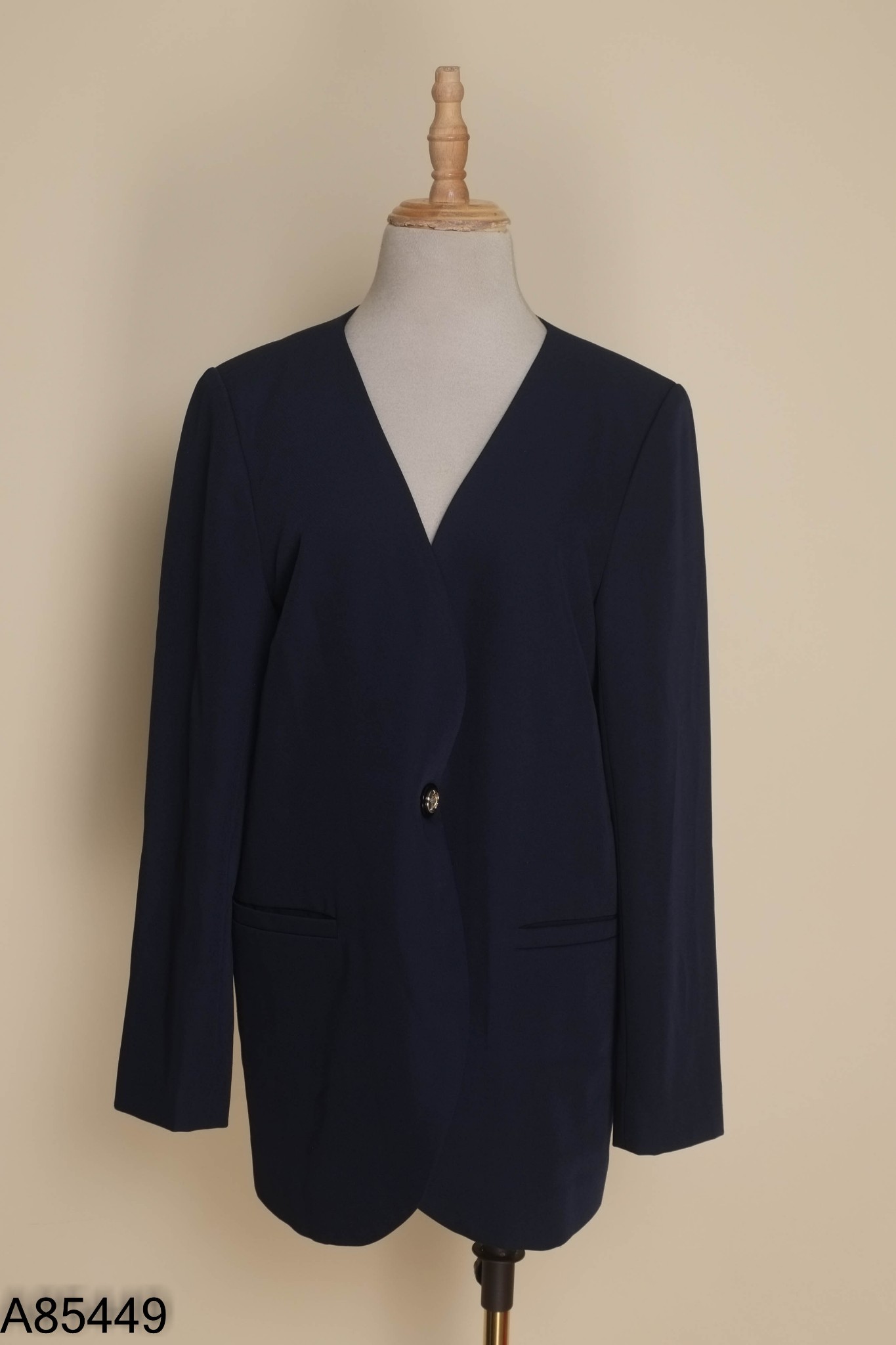 Blazer xanh navy trơn