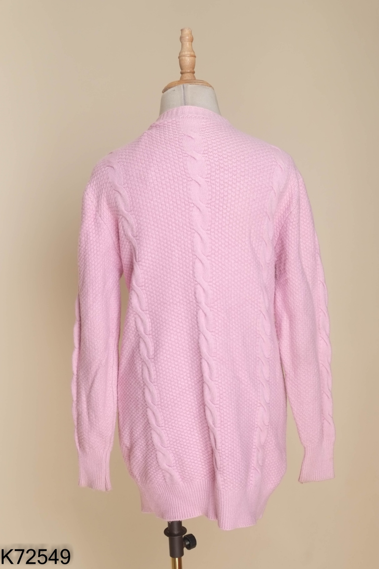 Áo cardigans len hồng