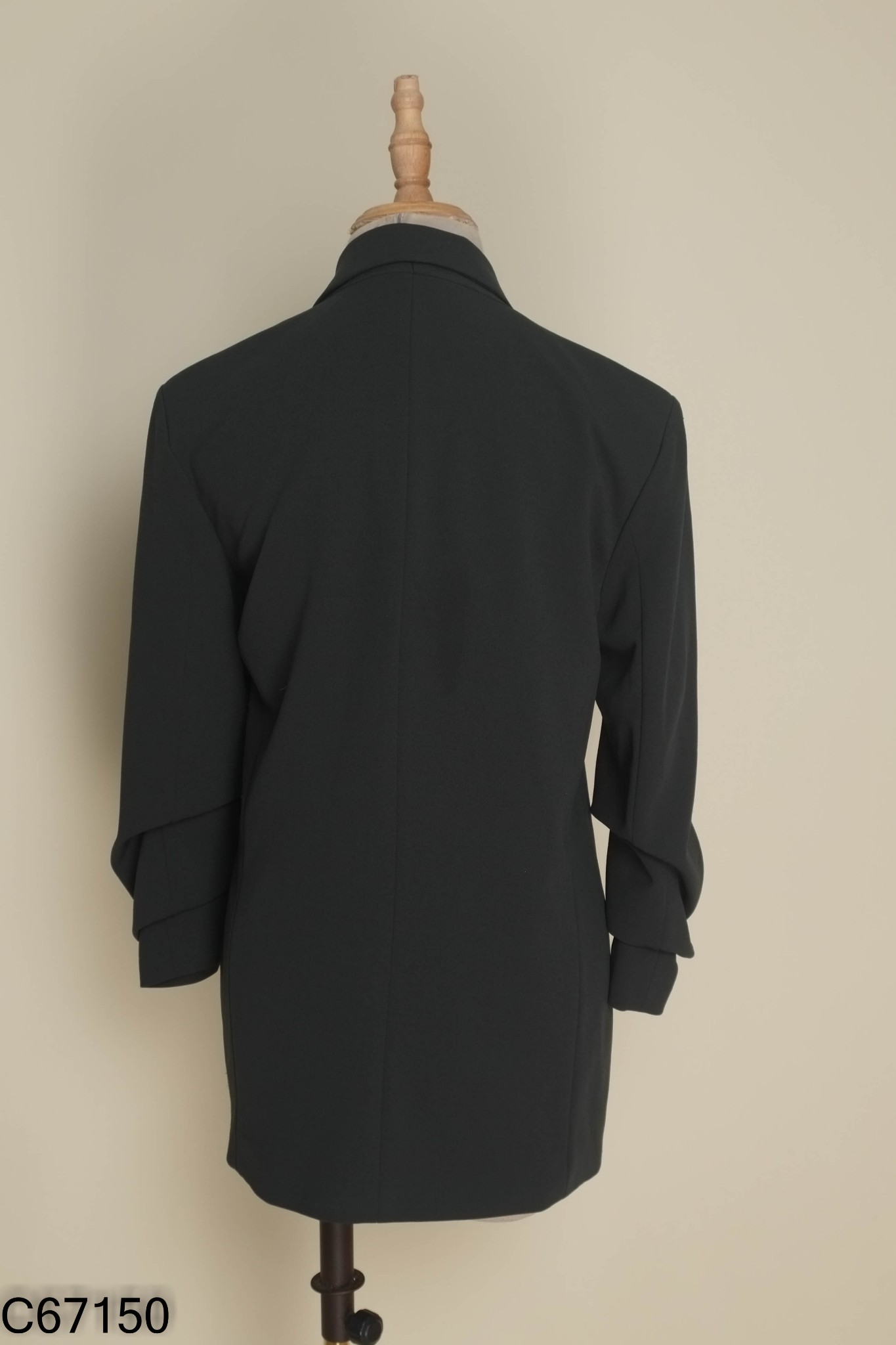 Áo blazer TOPSHOP xanh tay dúm