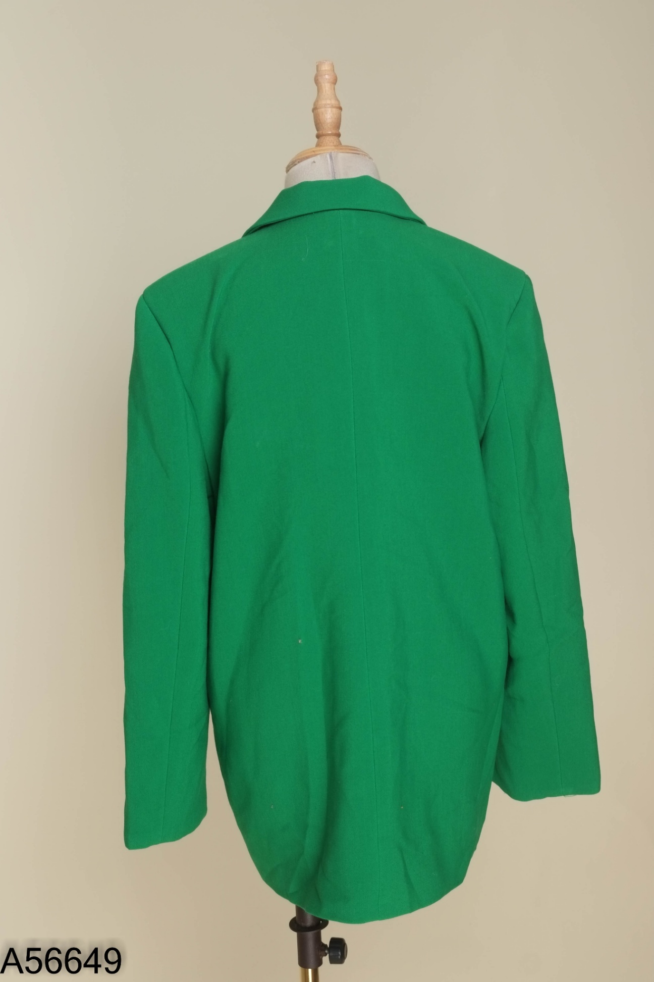 Áo khoác blazer xanh trơn phối túi