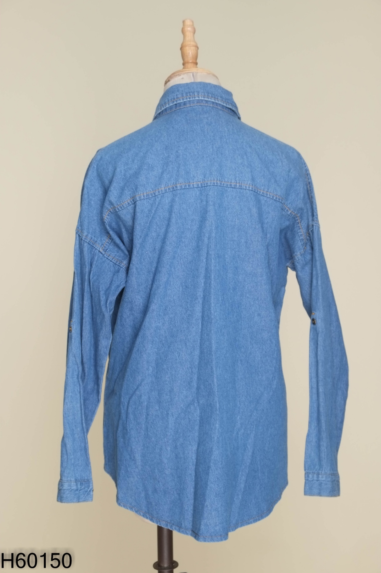 Áo sơ mi jeans xanh