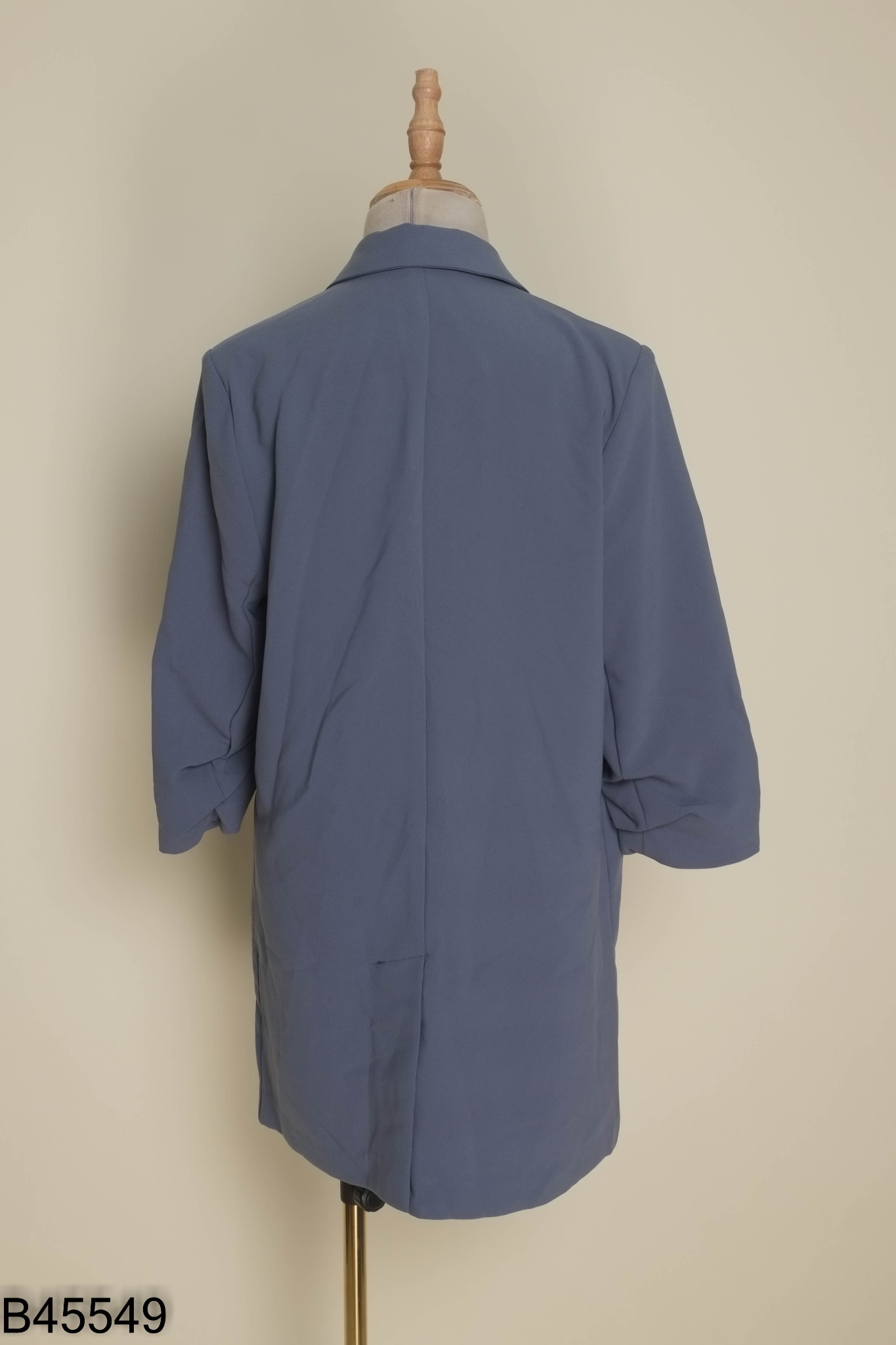 Áo blazer xanh tay lỡ (1 lớp)