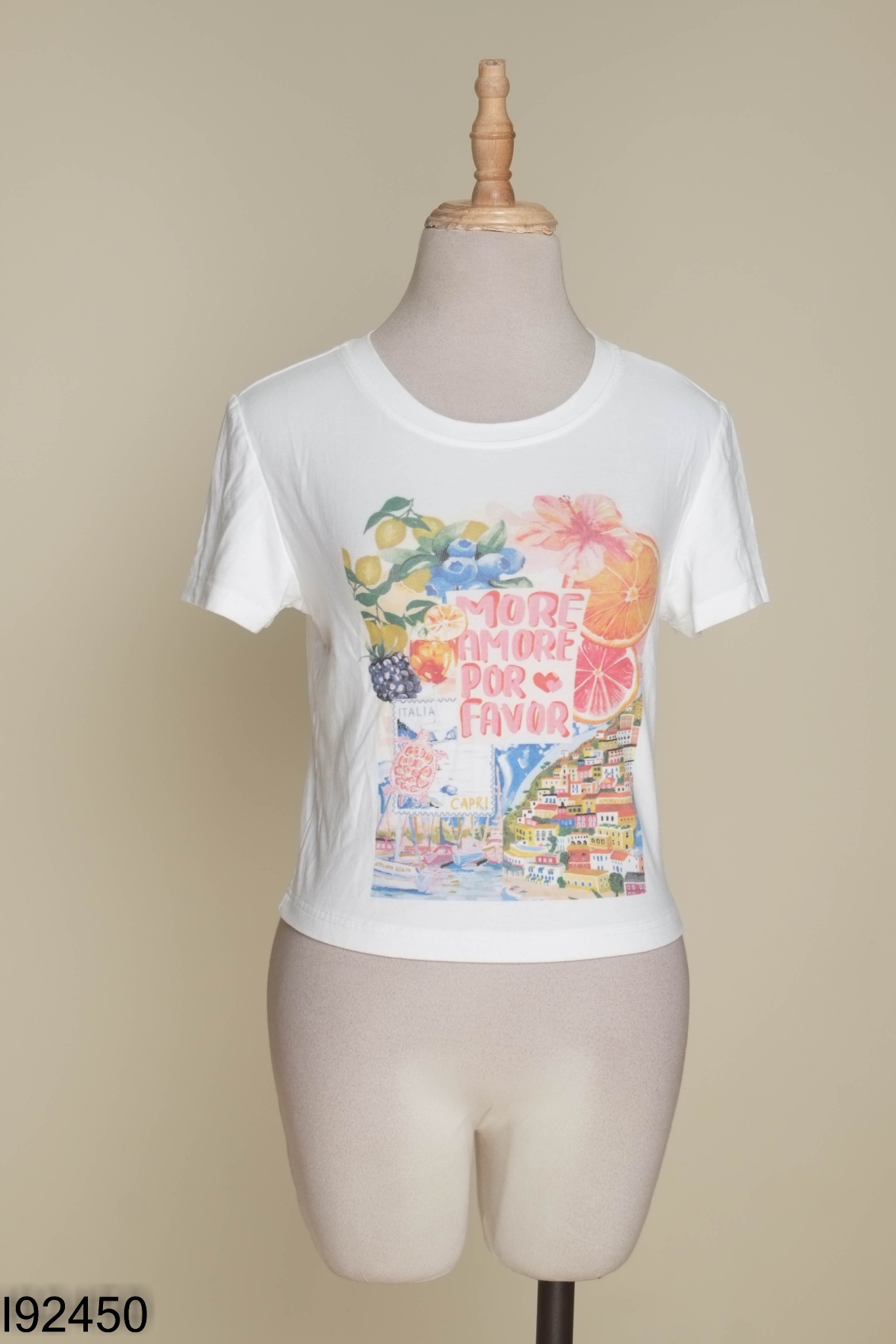 Áo ADORE DRESS trắng in hình