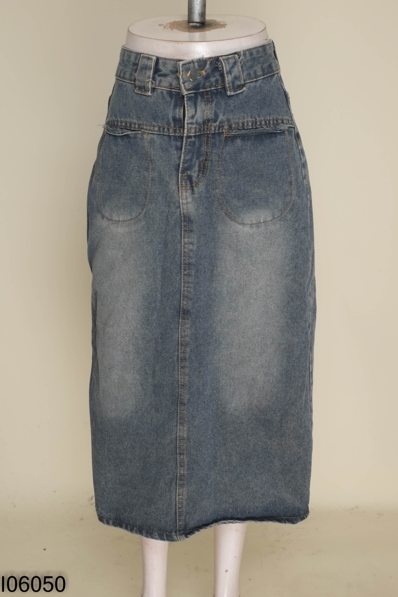 Chân váy jeans xám xanh