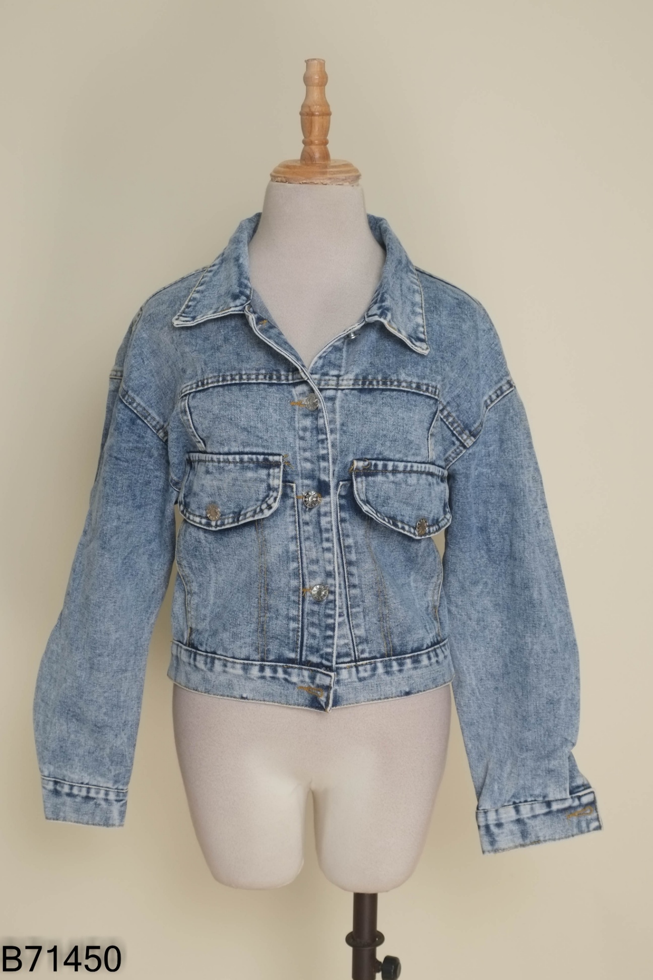 Áo khoác jeans xanh