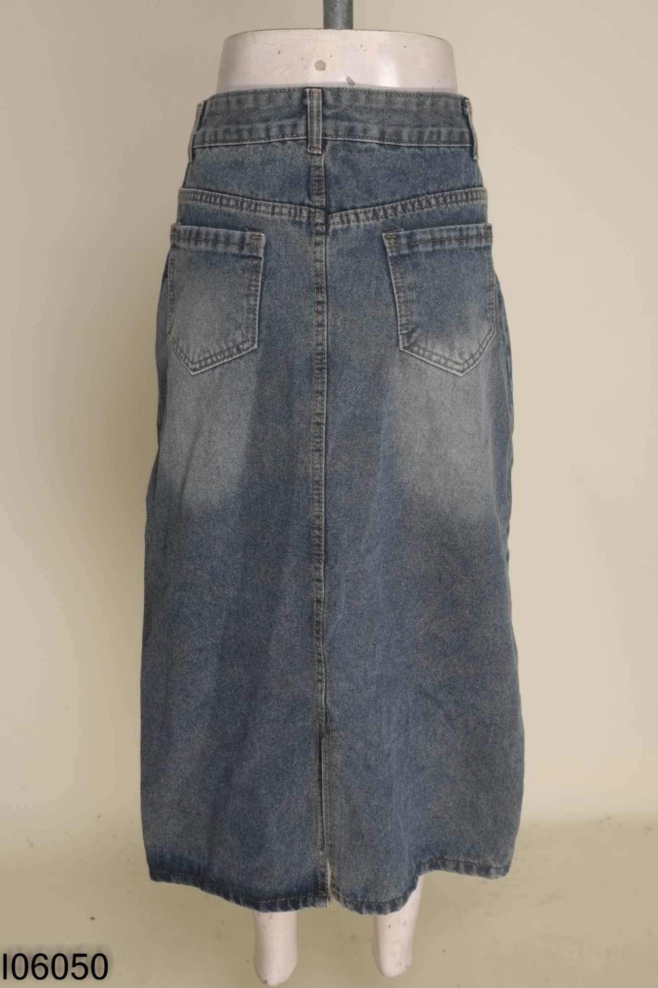 Chân váy jeans xám xanh
