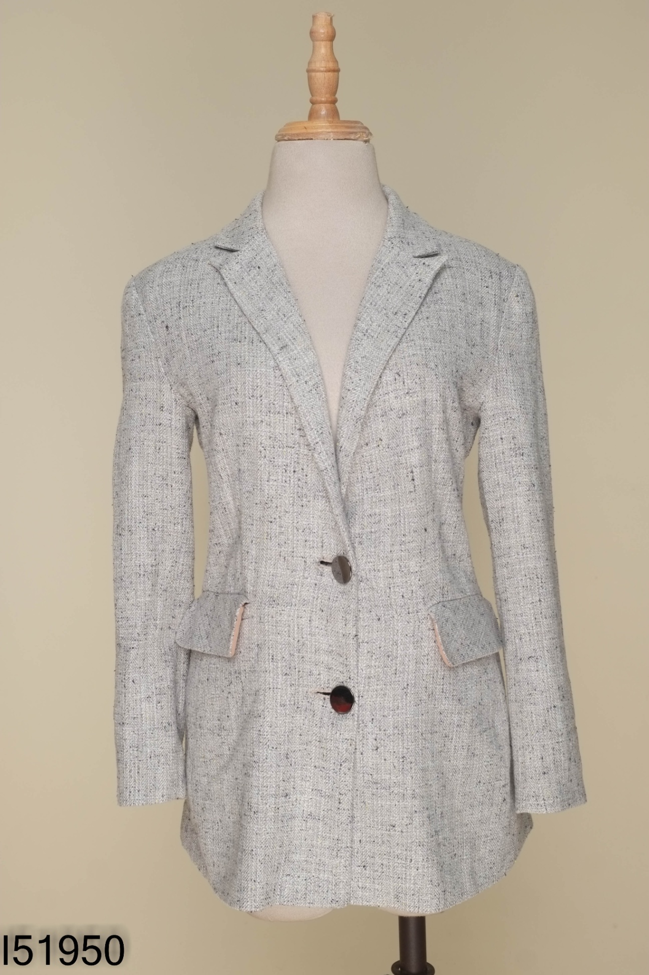 Áo khoác dạ vest xám
