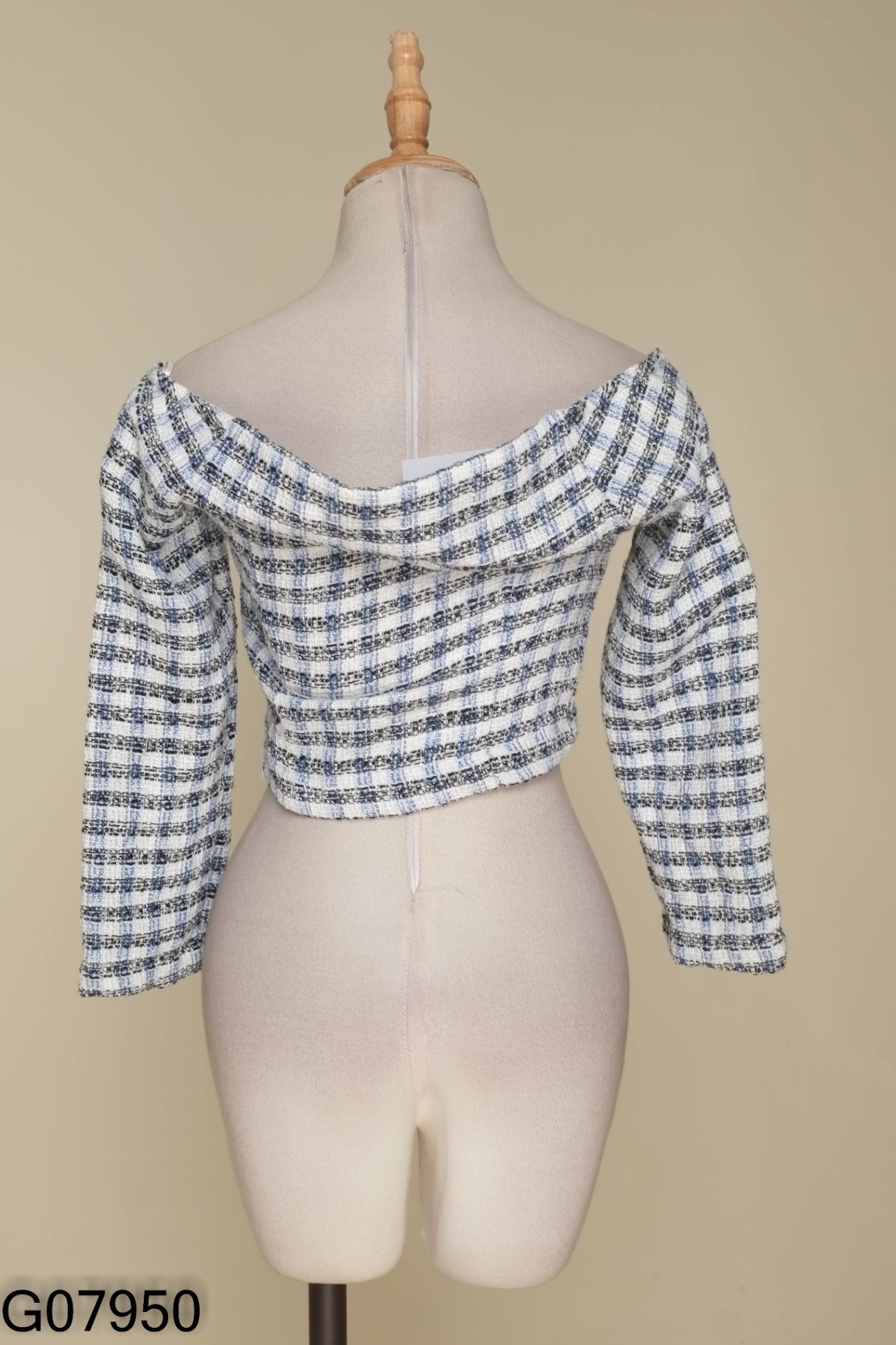 Áo dạ ZARA kẻ xanh phối cúc