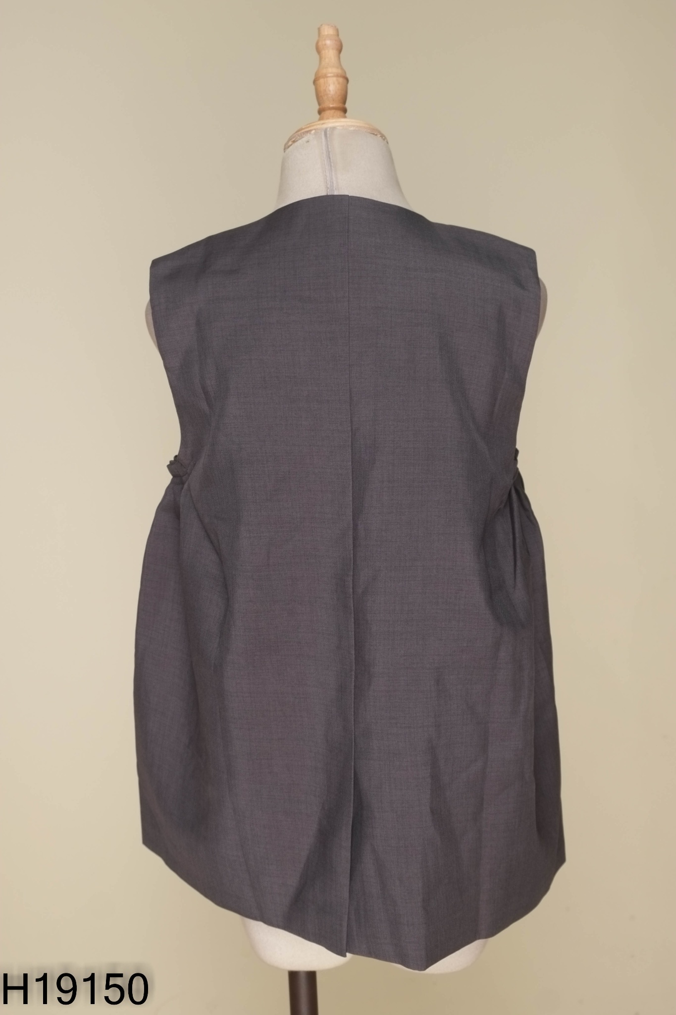 Áo gile vest ghi kẻ