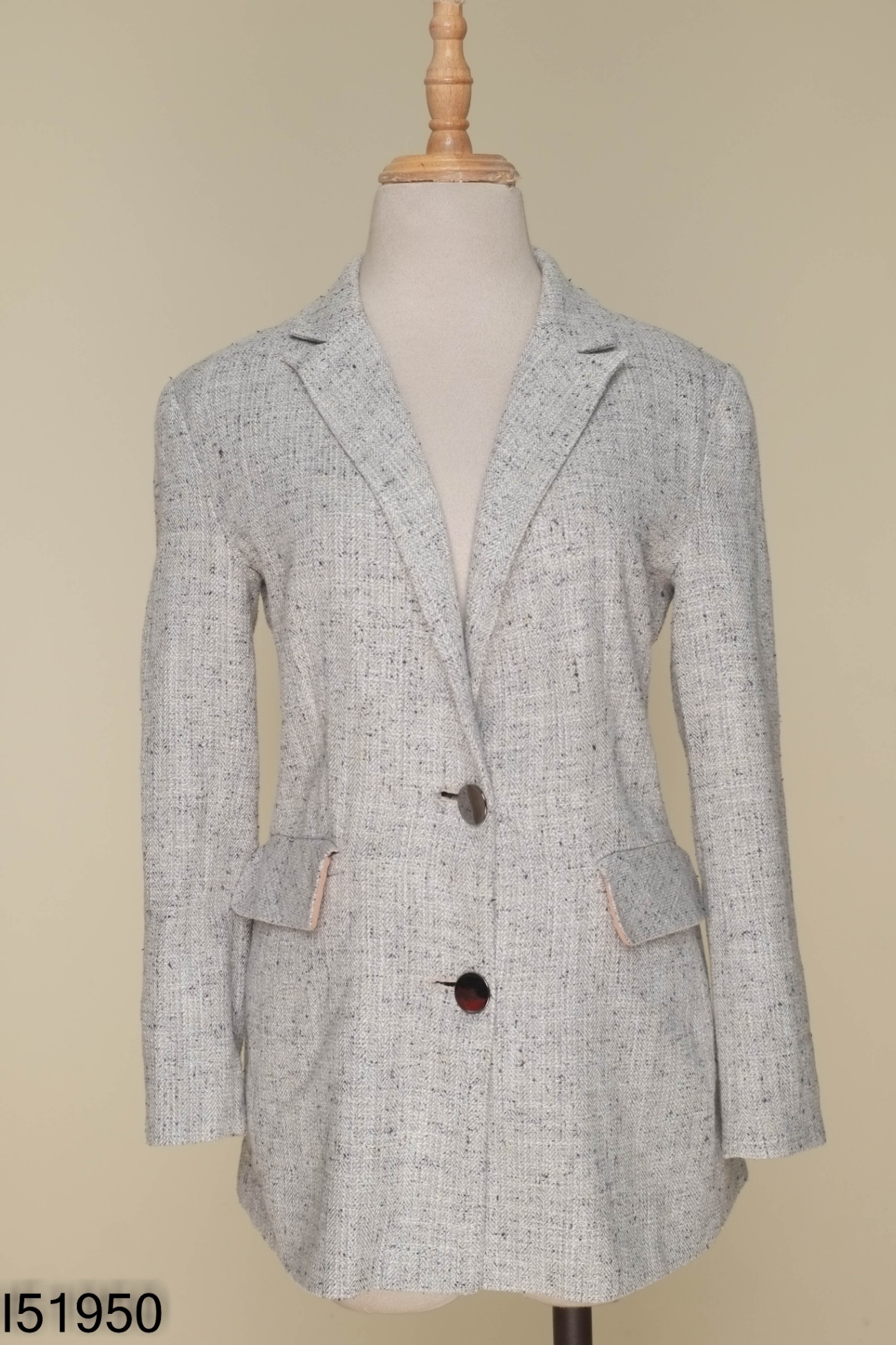 Áo khoác dạ vest xám