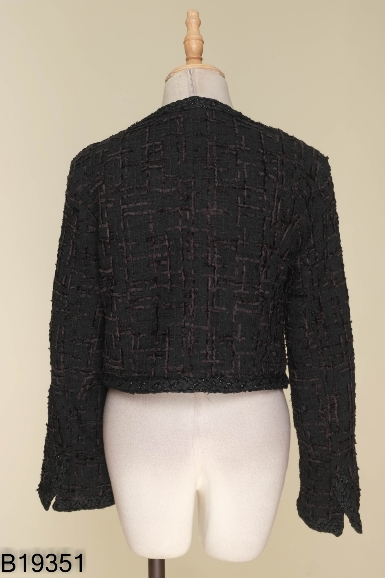 Áo khoác dạ tweed cài khuy