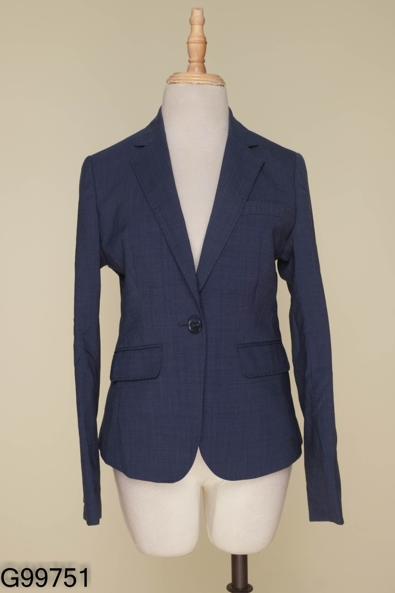 Áo khoác vest xanh than
