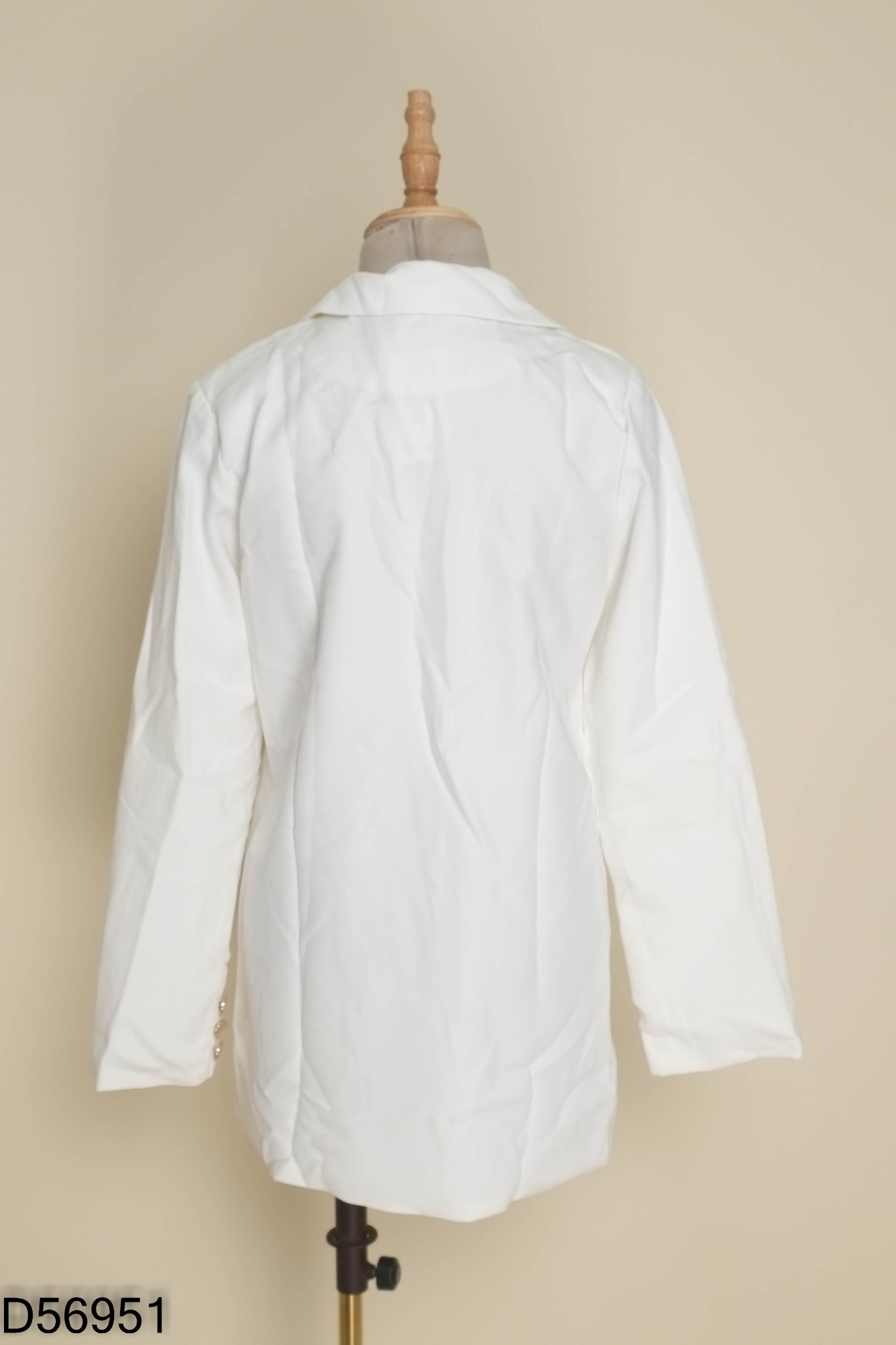 Áo blazer trắng trơn