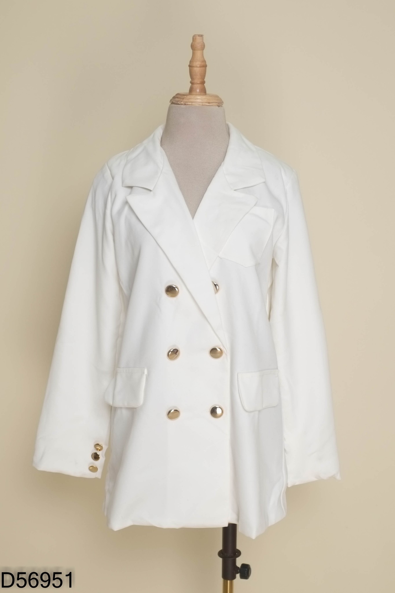 Áo blazer trắng trơn