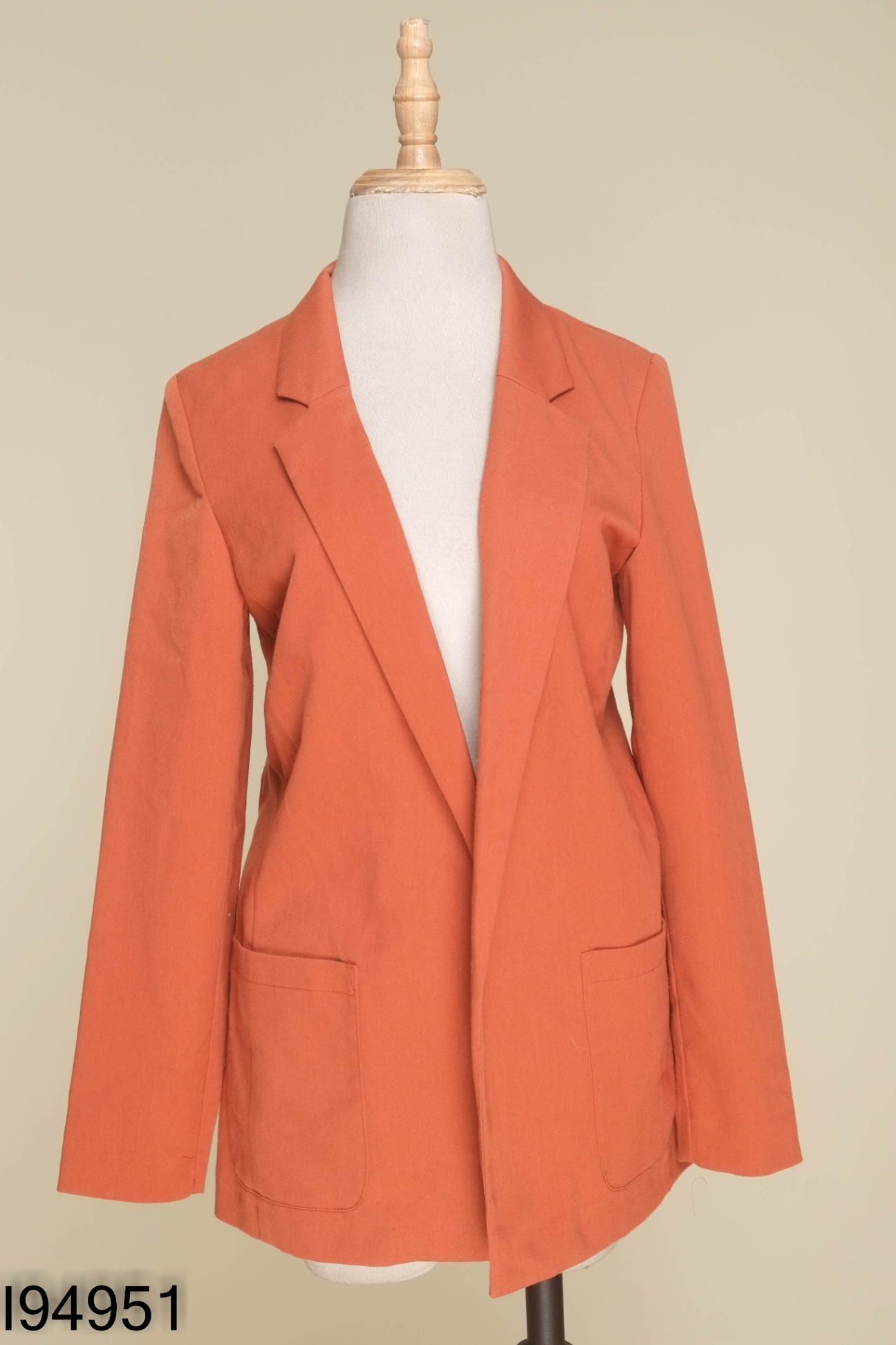 Áo khoác blazer H&M đỏ gạch phối túi