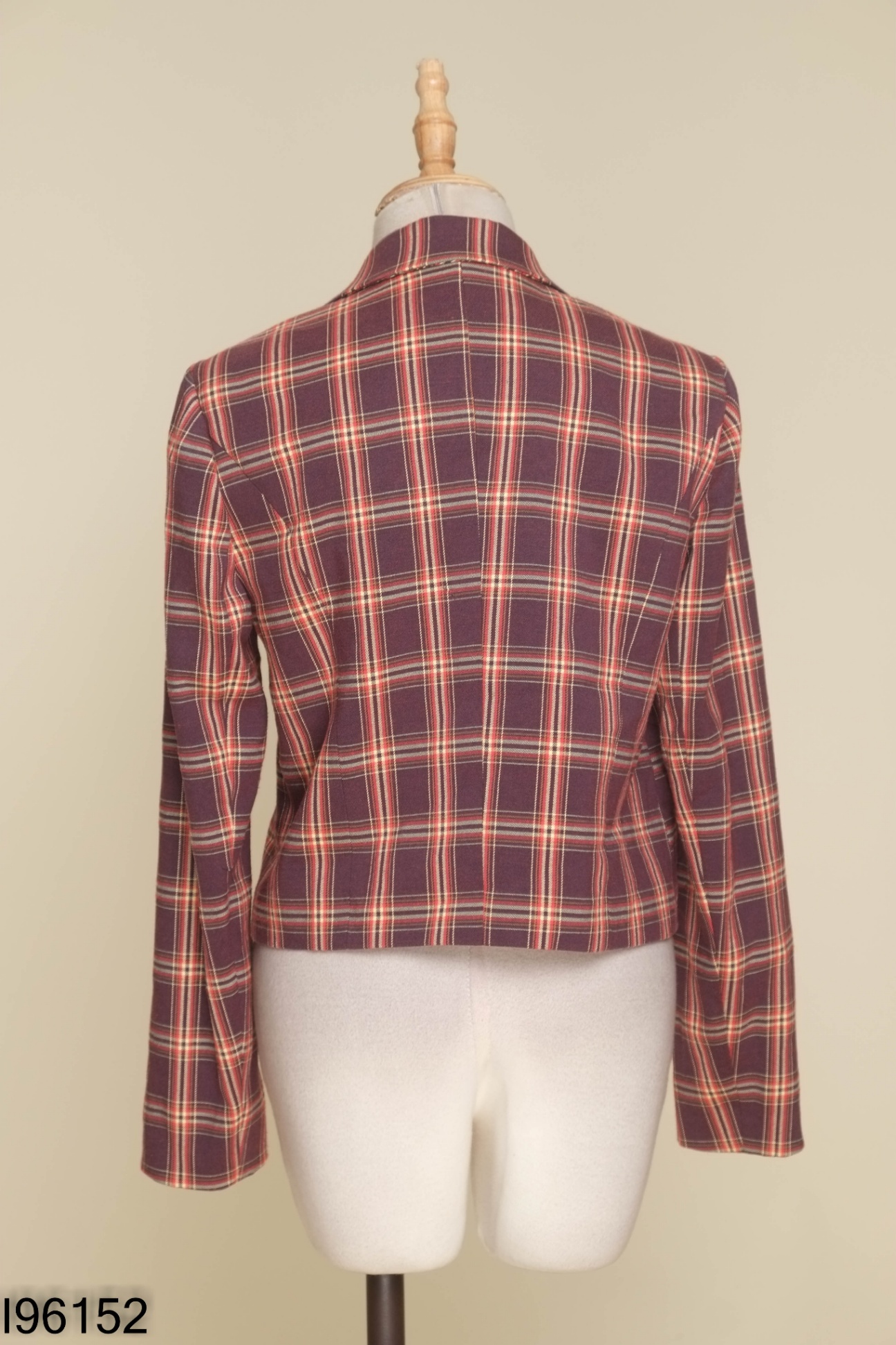 Áo blazer tím kẻ