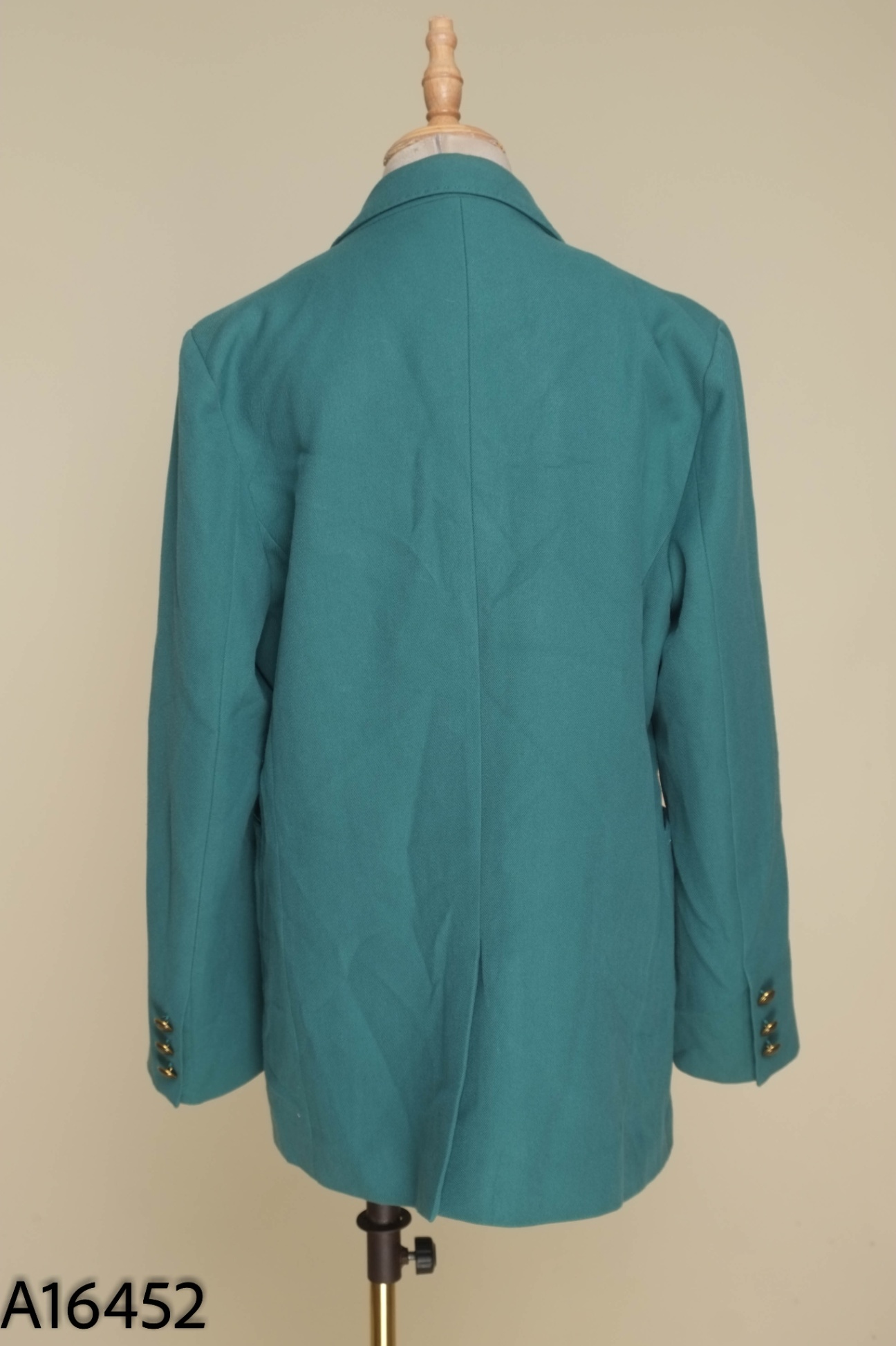 Áo khoác xanh rêu cổ vest