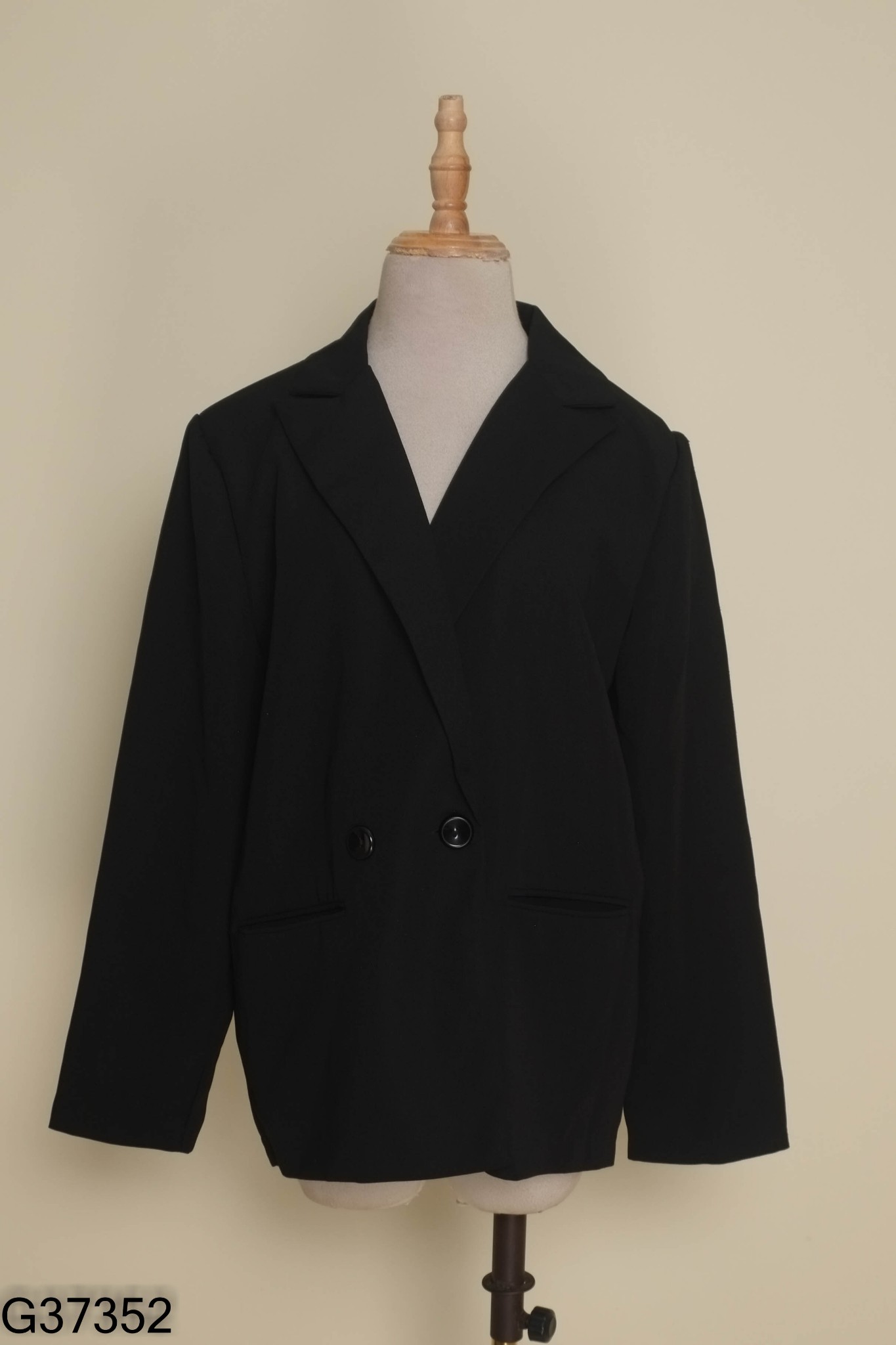 Áo khoác blazer đen trơn
