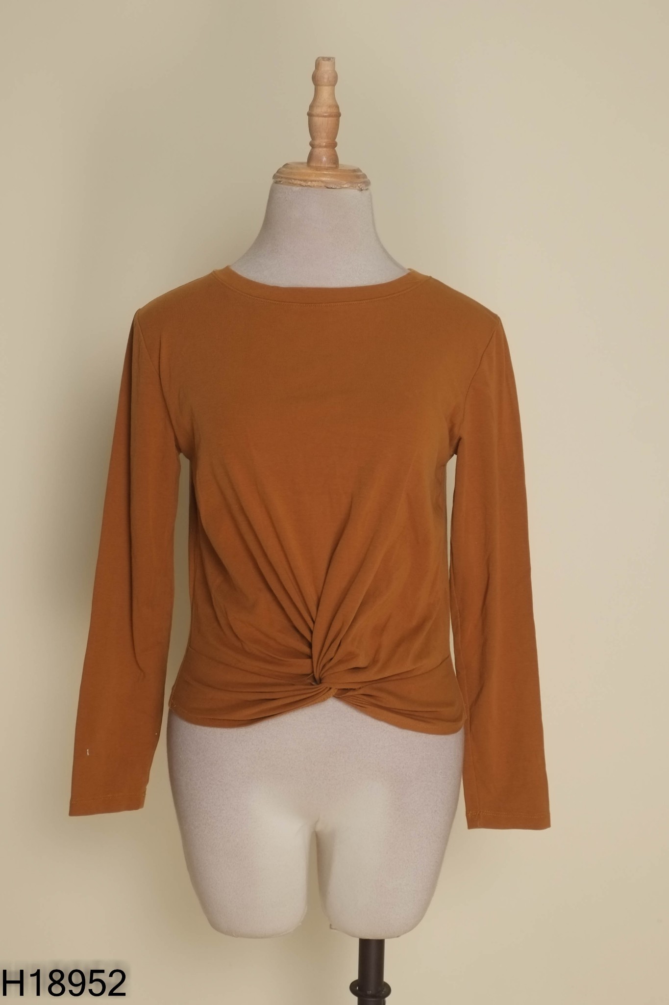 Áo MIXXO nâu xoắn eo