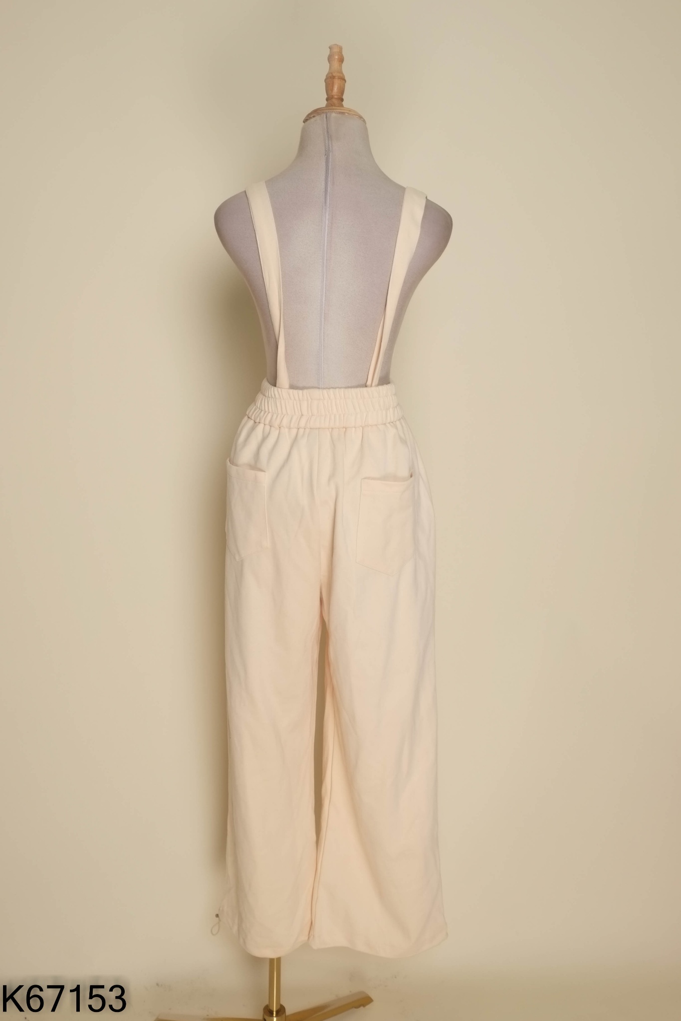 Jumpsuits nỉ kem trơn
