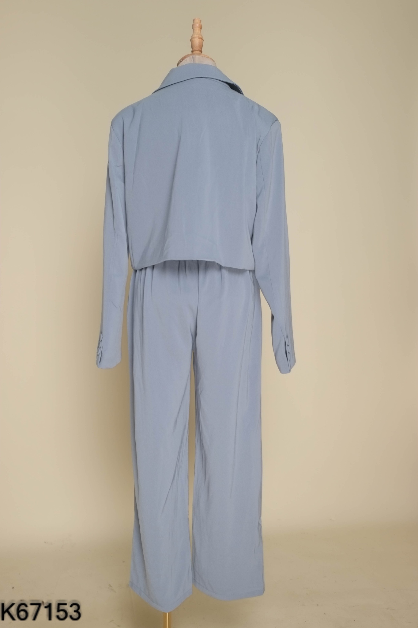 Set Áo vest xanh dáng ngắn + quần dài