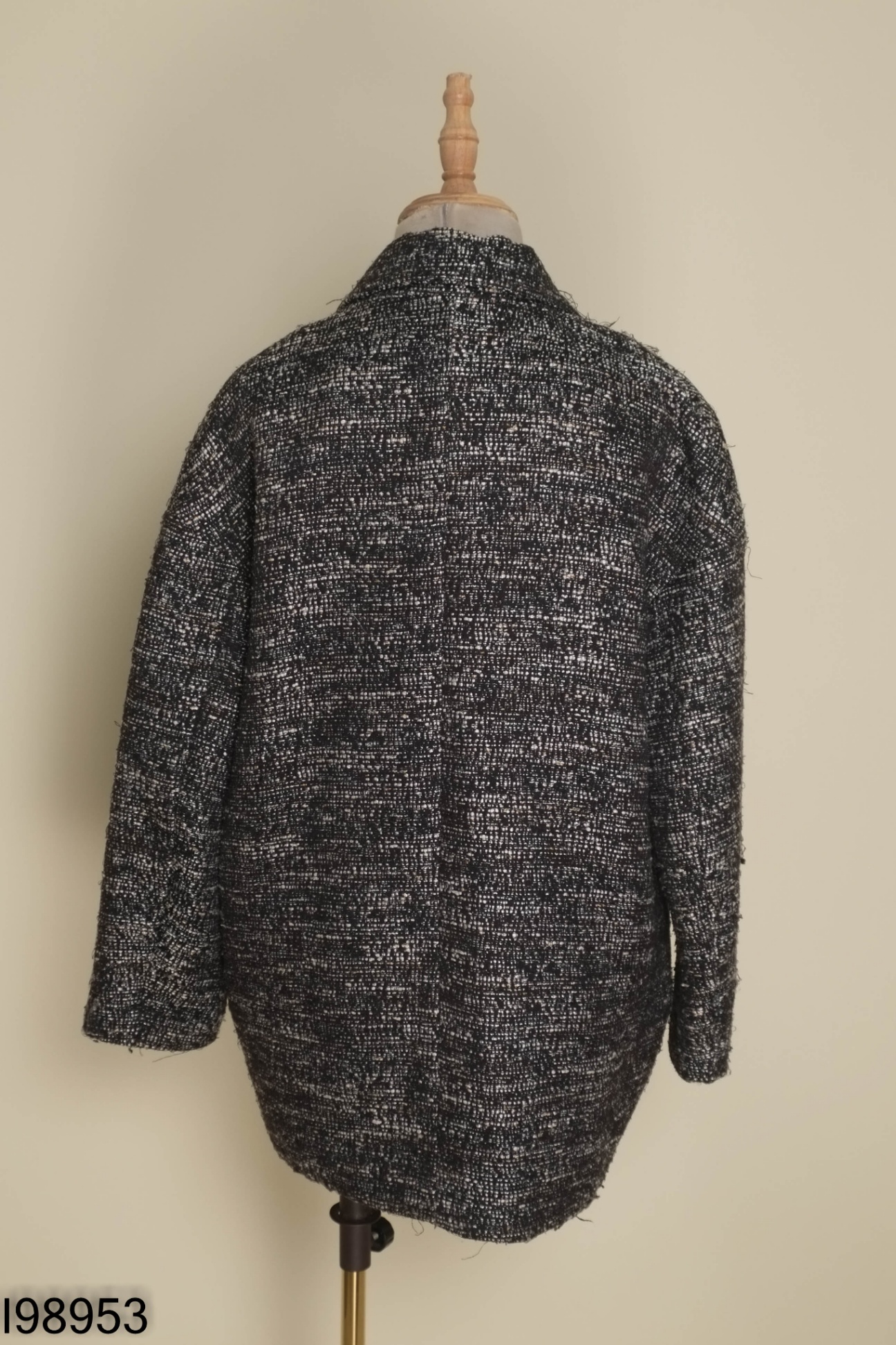 Áo dạ xám HM cổ vest (sờn nhẹ)