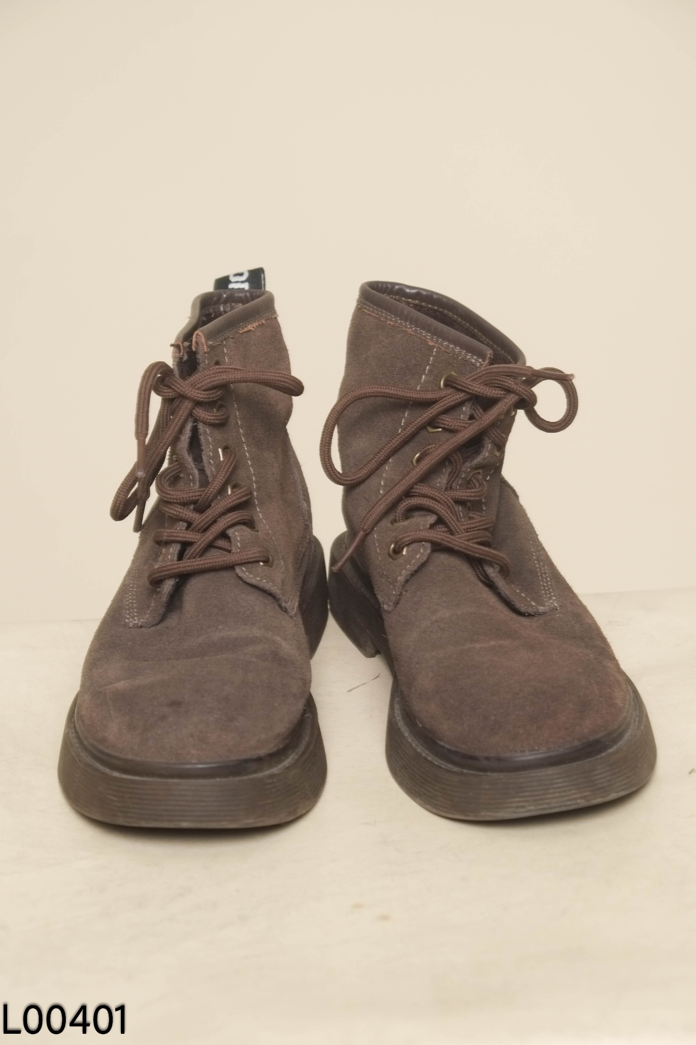 Boots nâu rêu da lộn