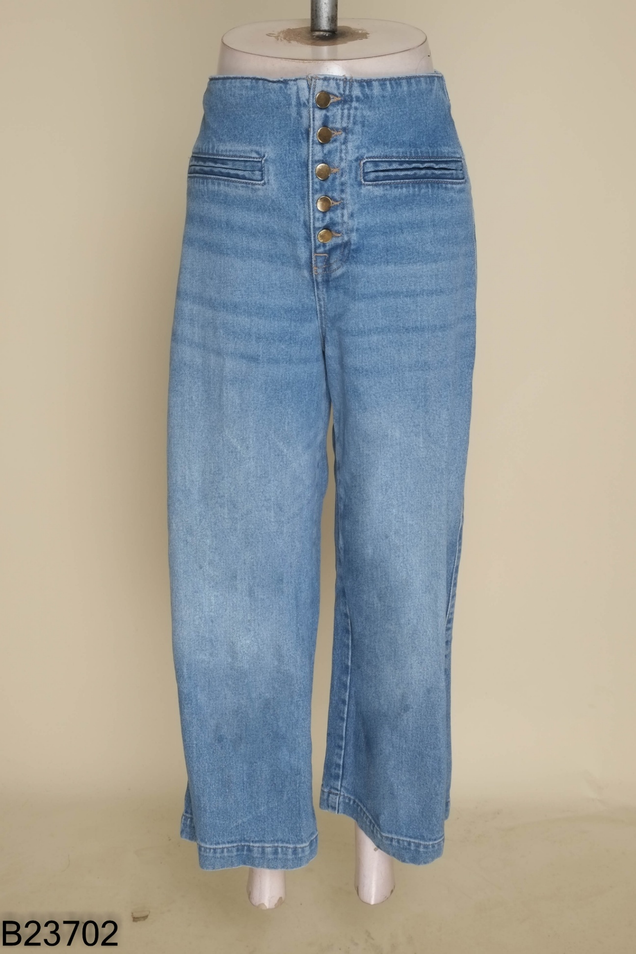 Quần jeans ZARA xanh 5 cúc