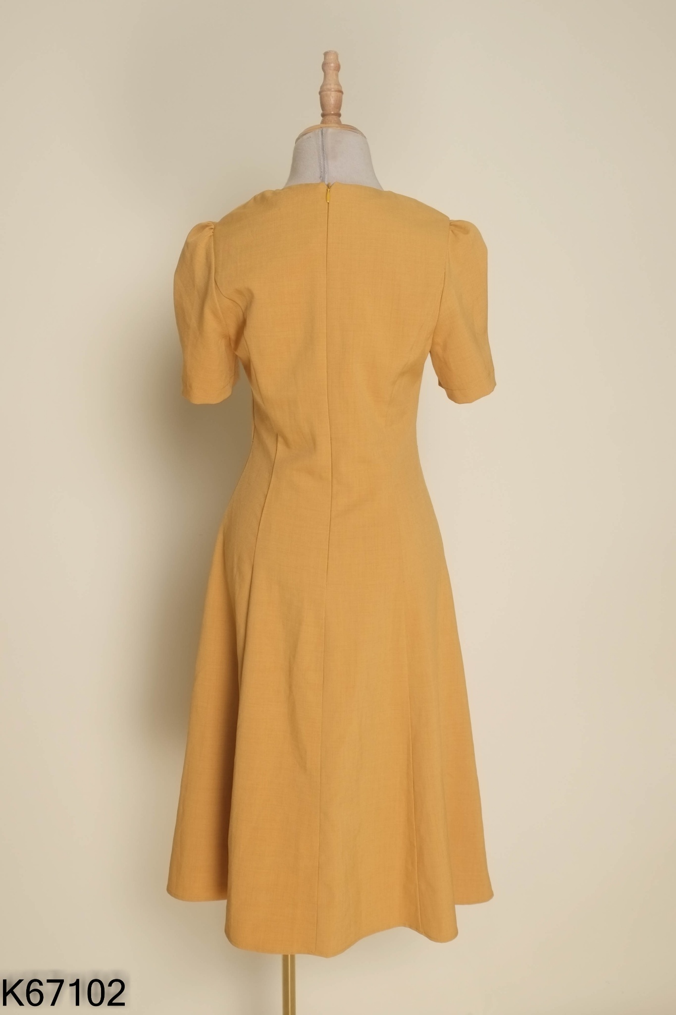 Váy IVY LADIES nâu cổ vuông
